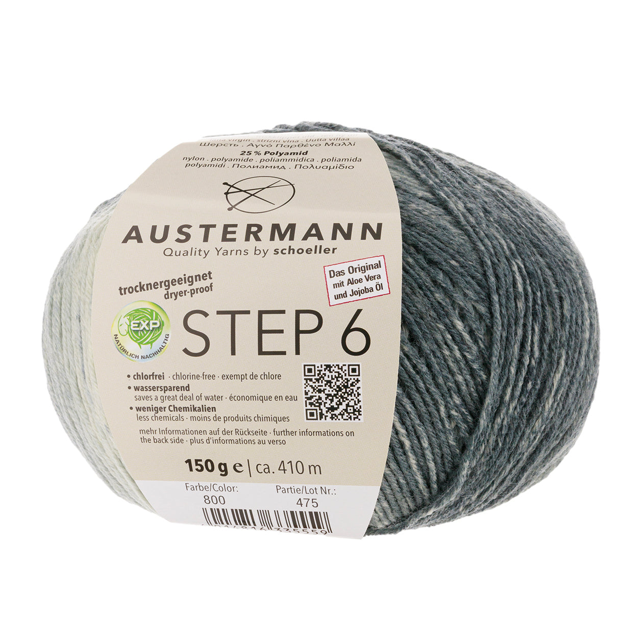 Step 6 kirjava sukkalanka 150 g