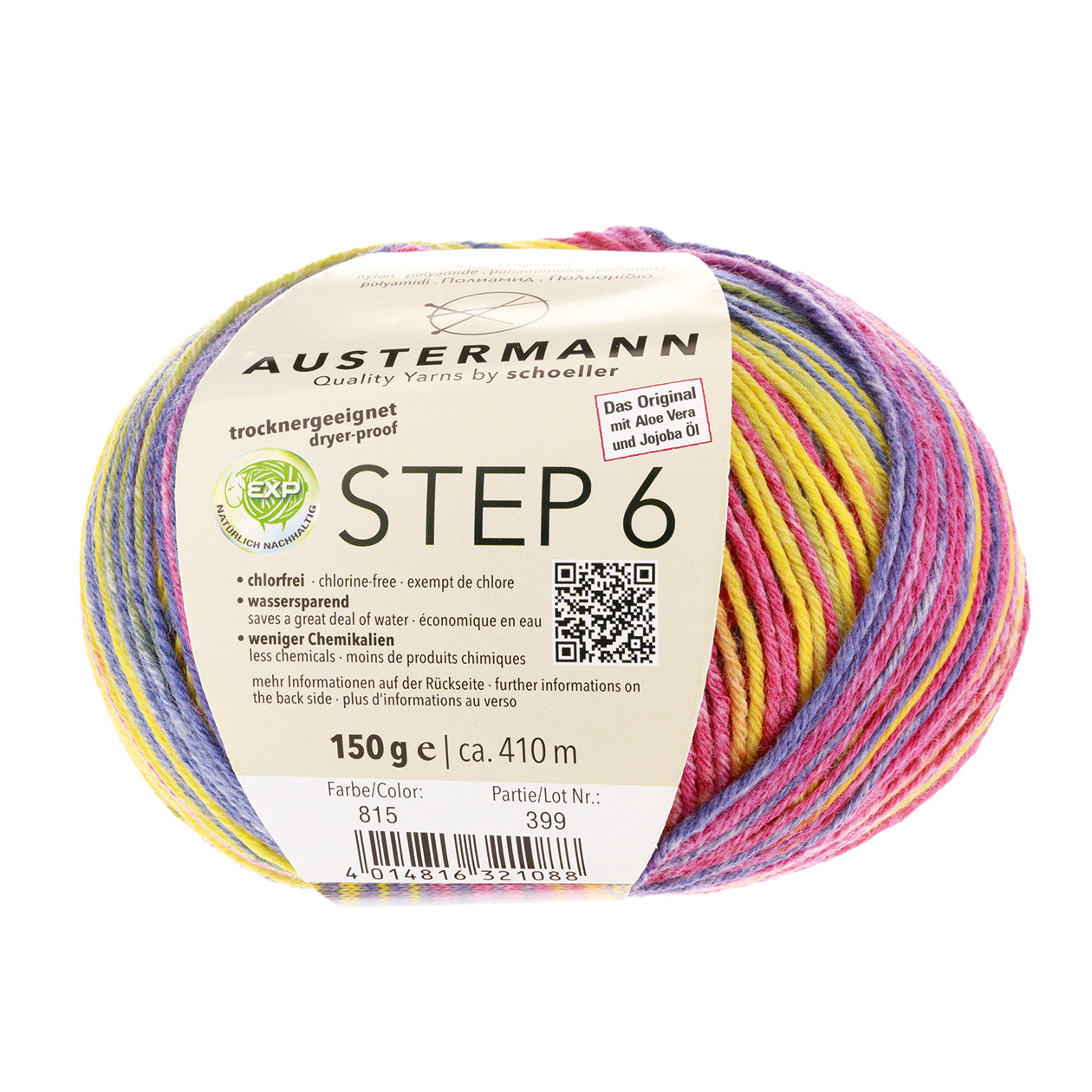 Step 6 kirjava sukkalanka 150 g