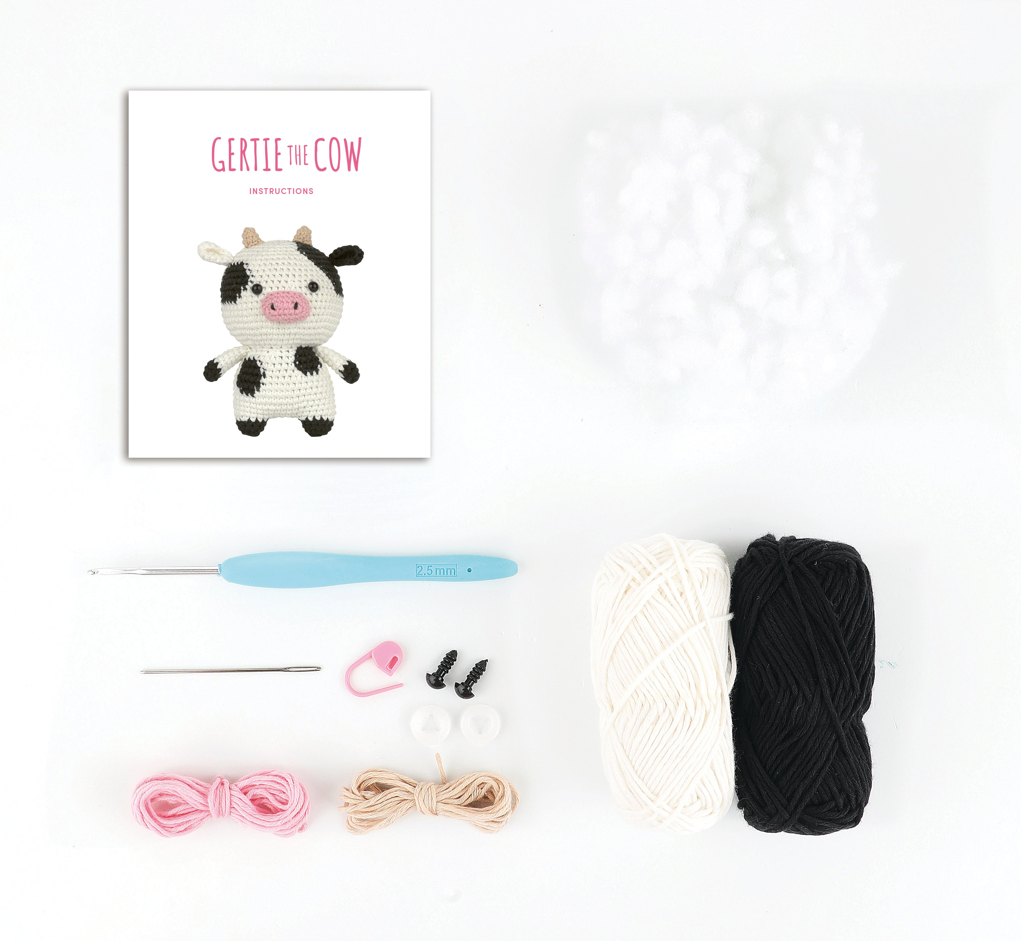 Anchor amigurumi setti Gertie-lehmä