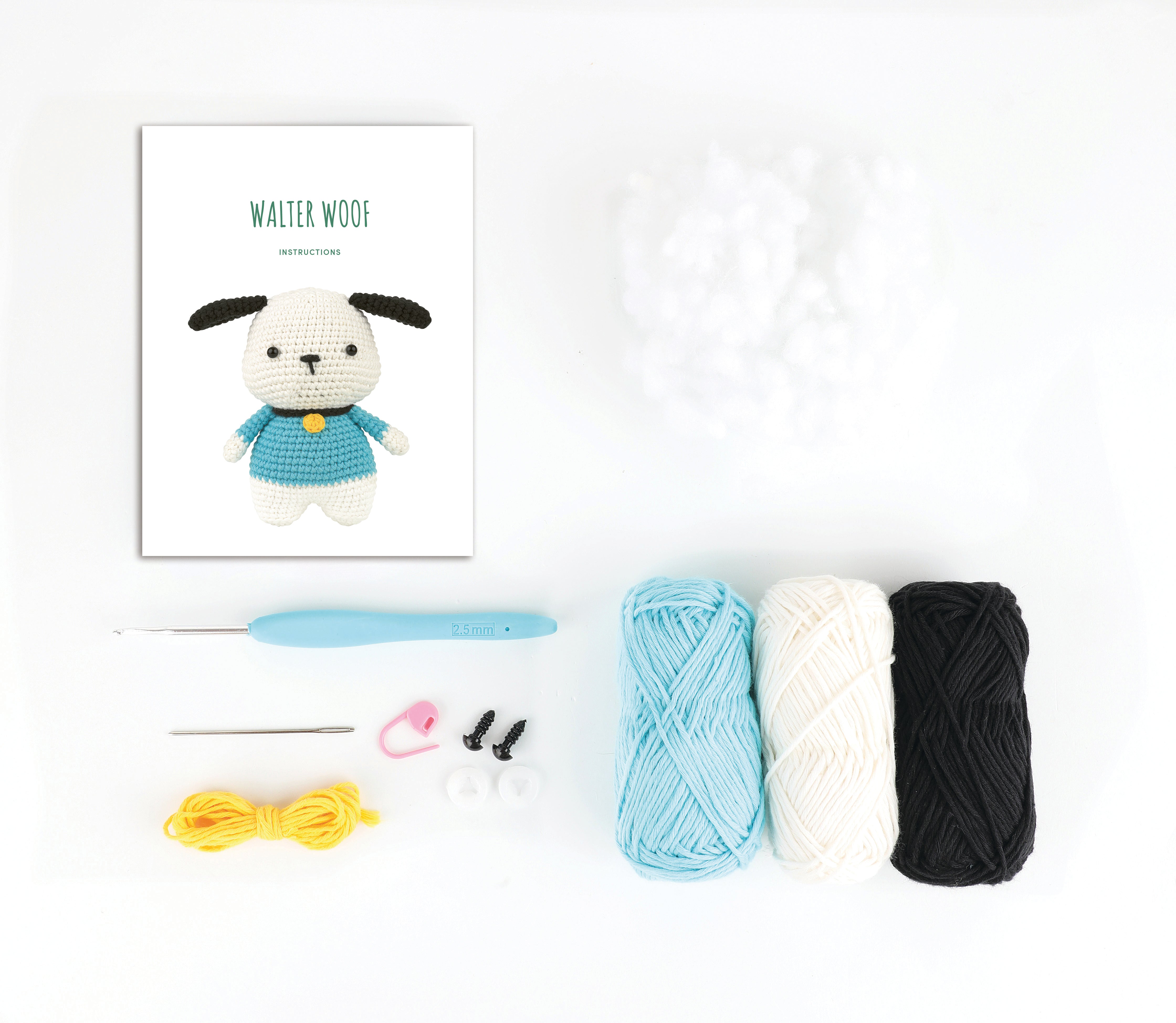 Anchor amigurumi setti Walter-koira