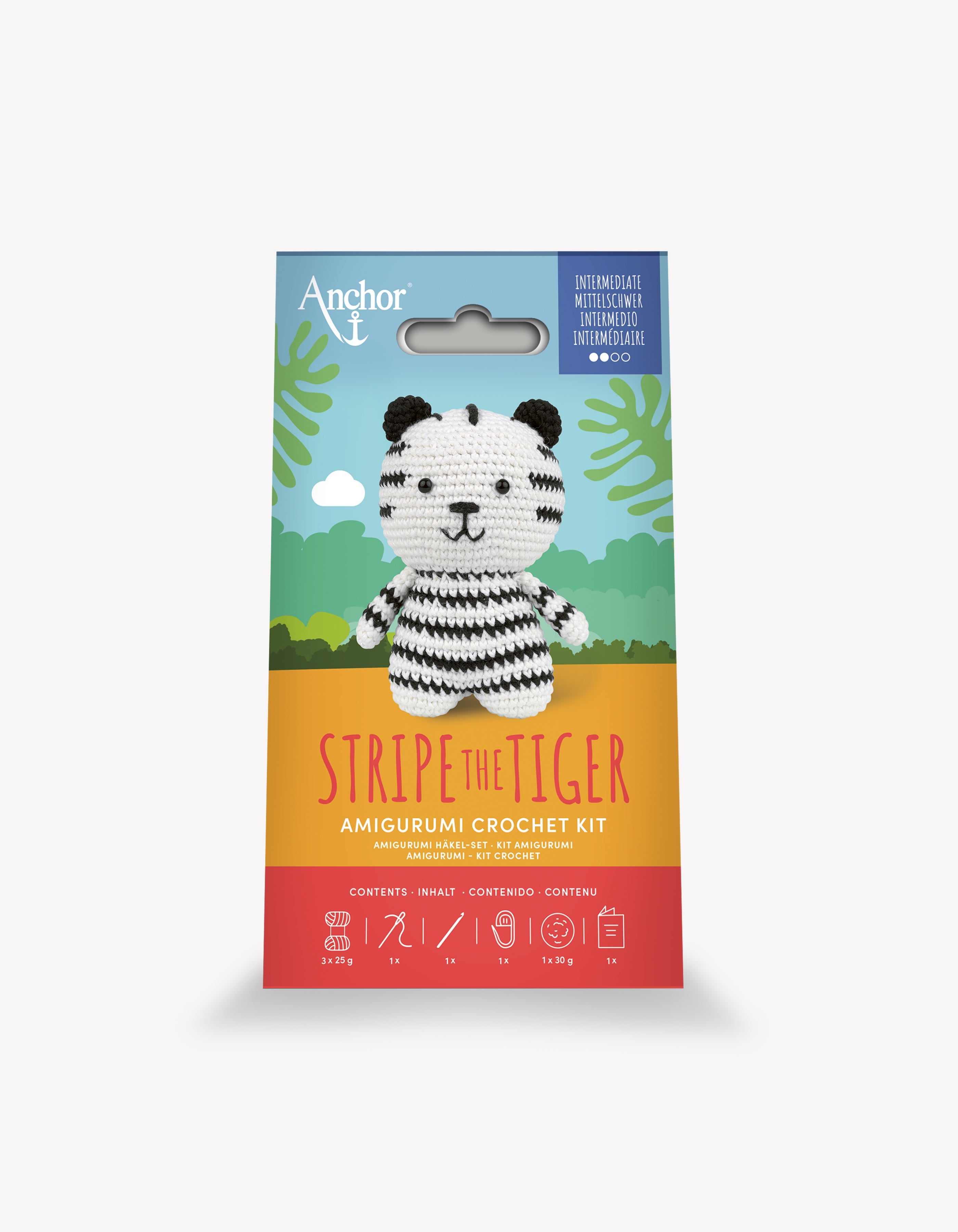 Anchor amigurumi setti Stripe-tiikeri