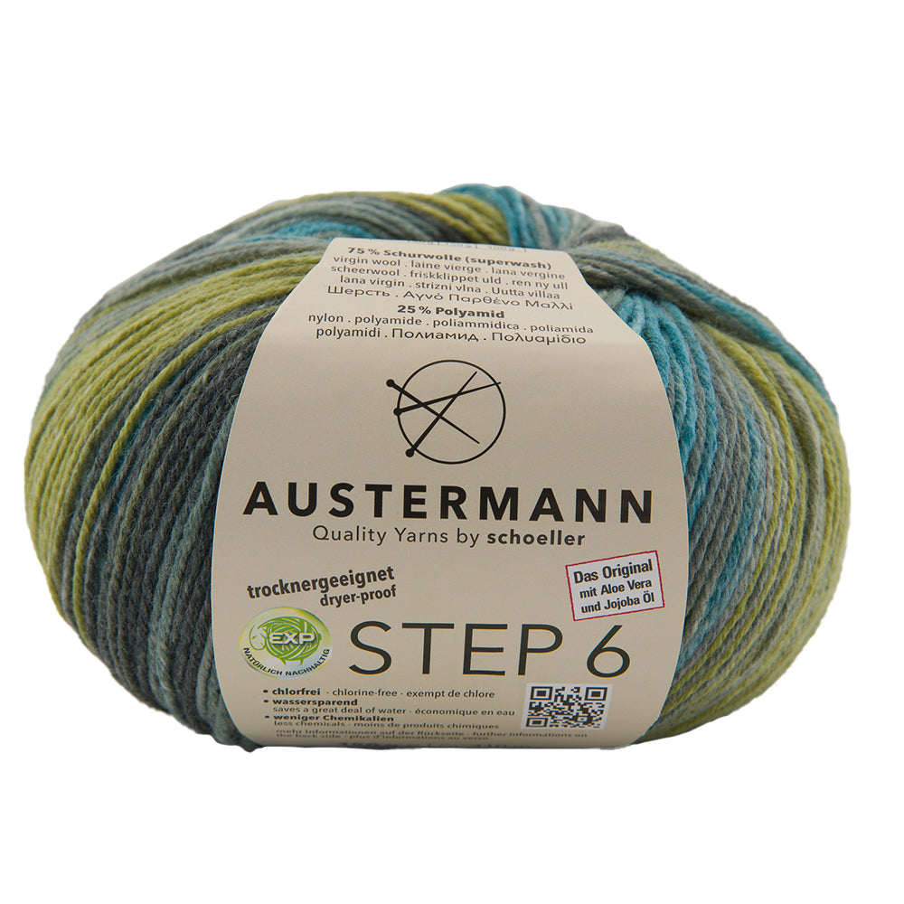 Step 6 kirjava sukkalanka 150 g