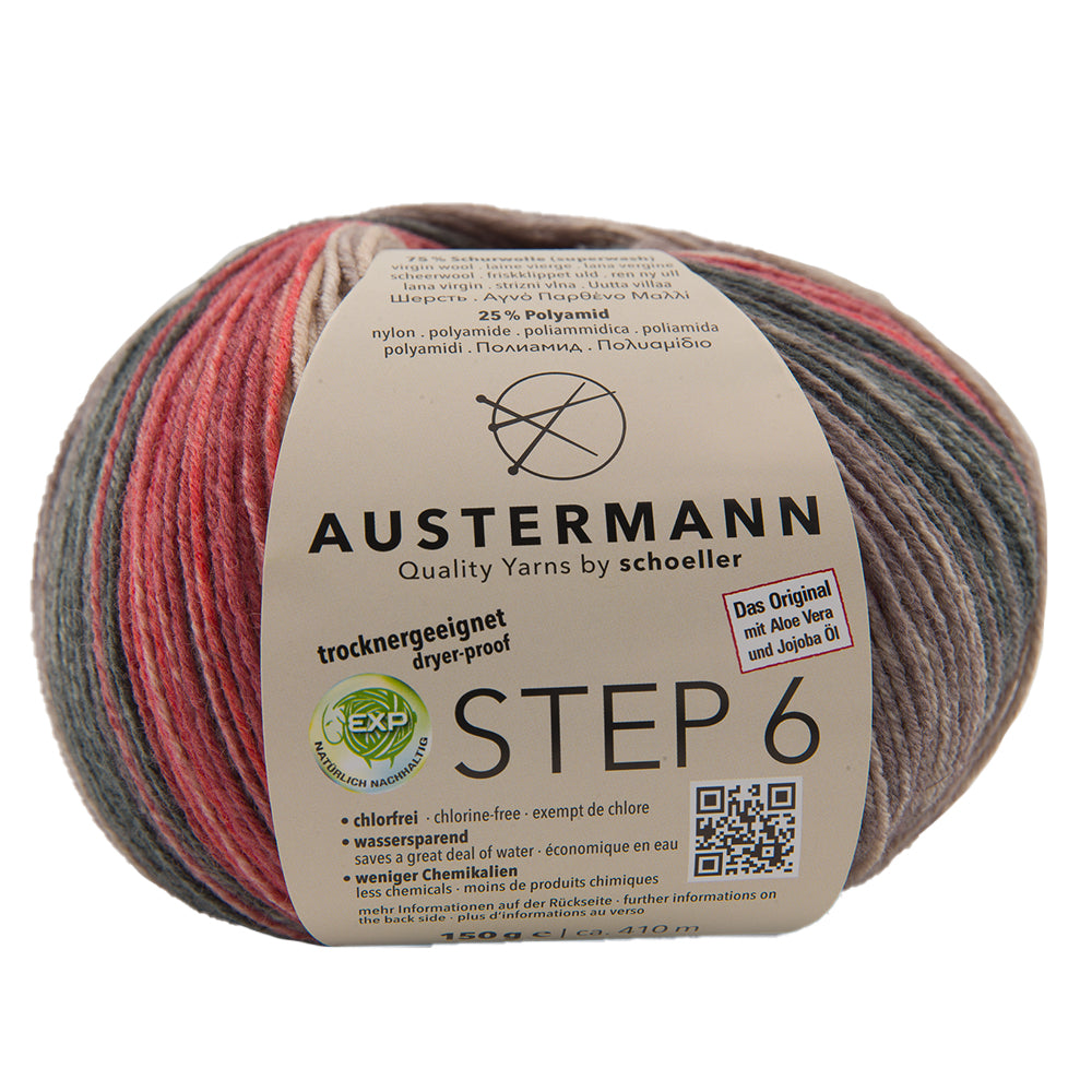 Step 6 kirjava sukkalanka 150 g