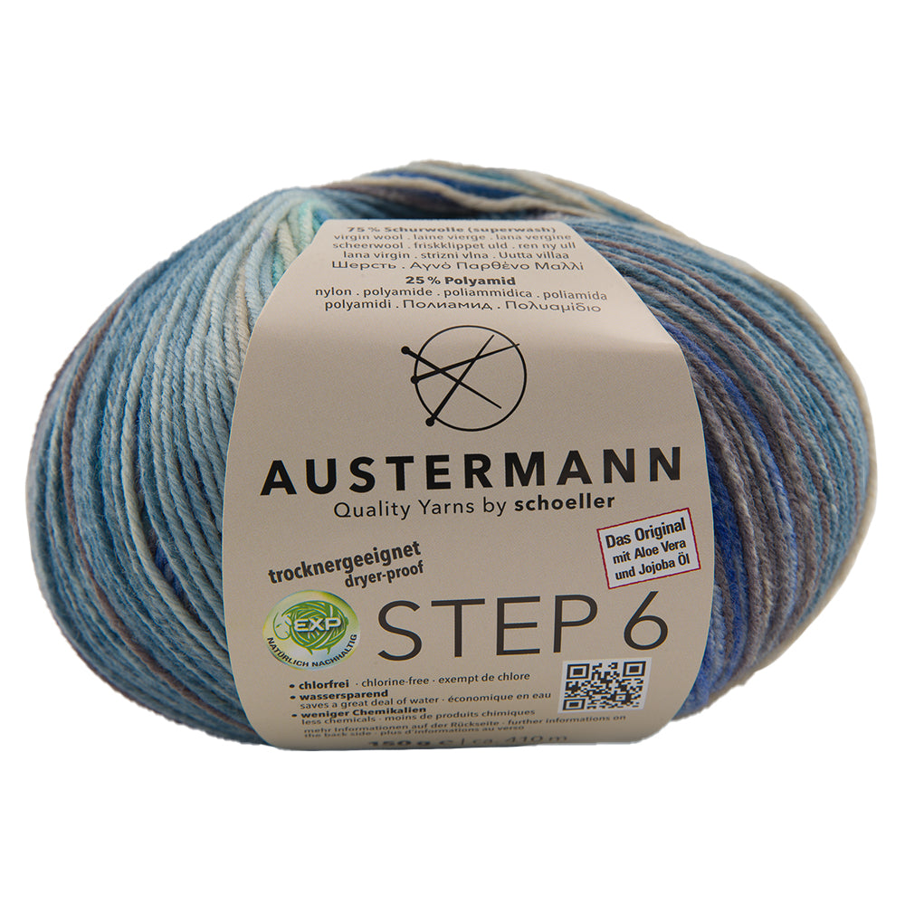 Step 6 kirjava sukkalanka 150 g
