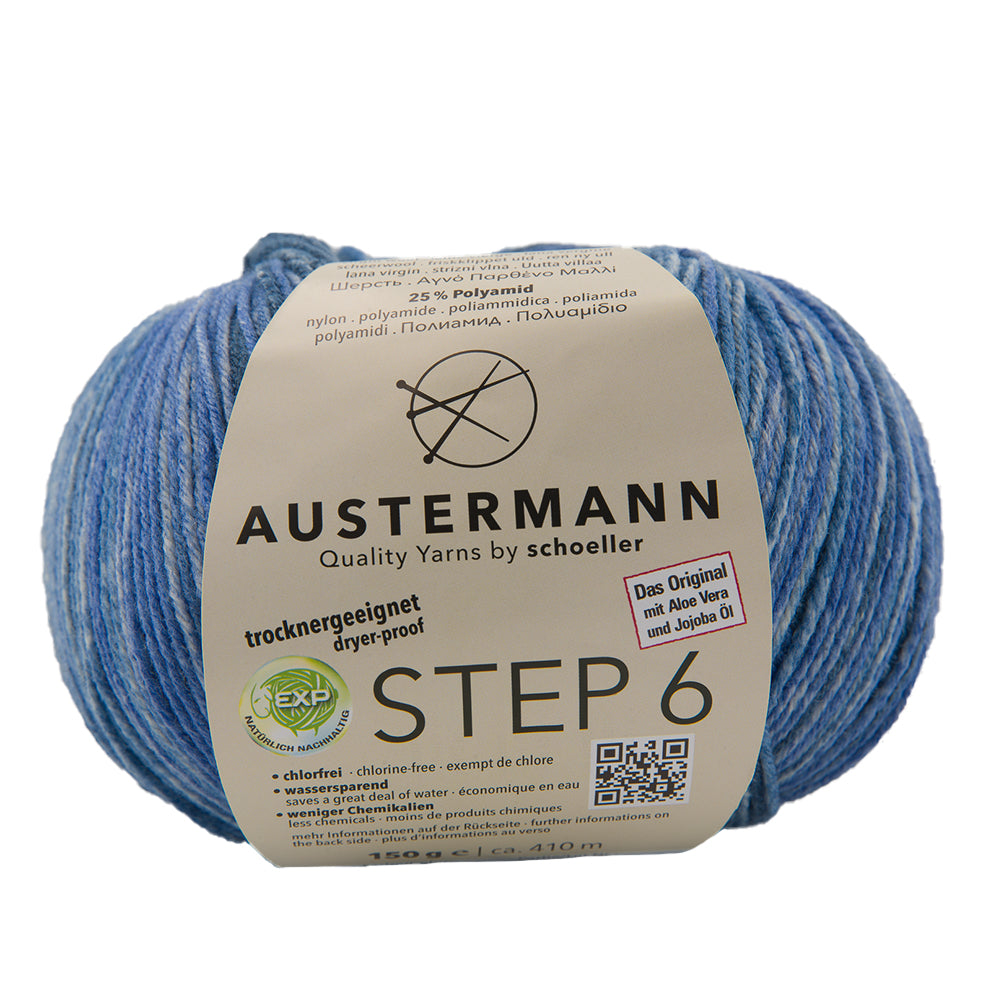 Step 6 kirjava sukkalanka 150 g