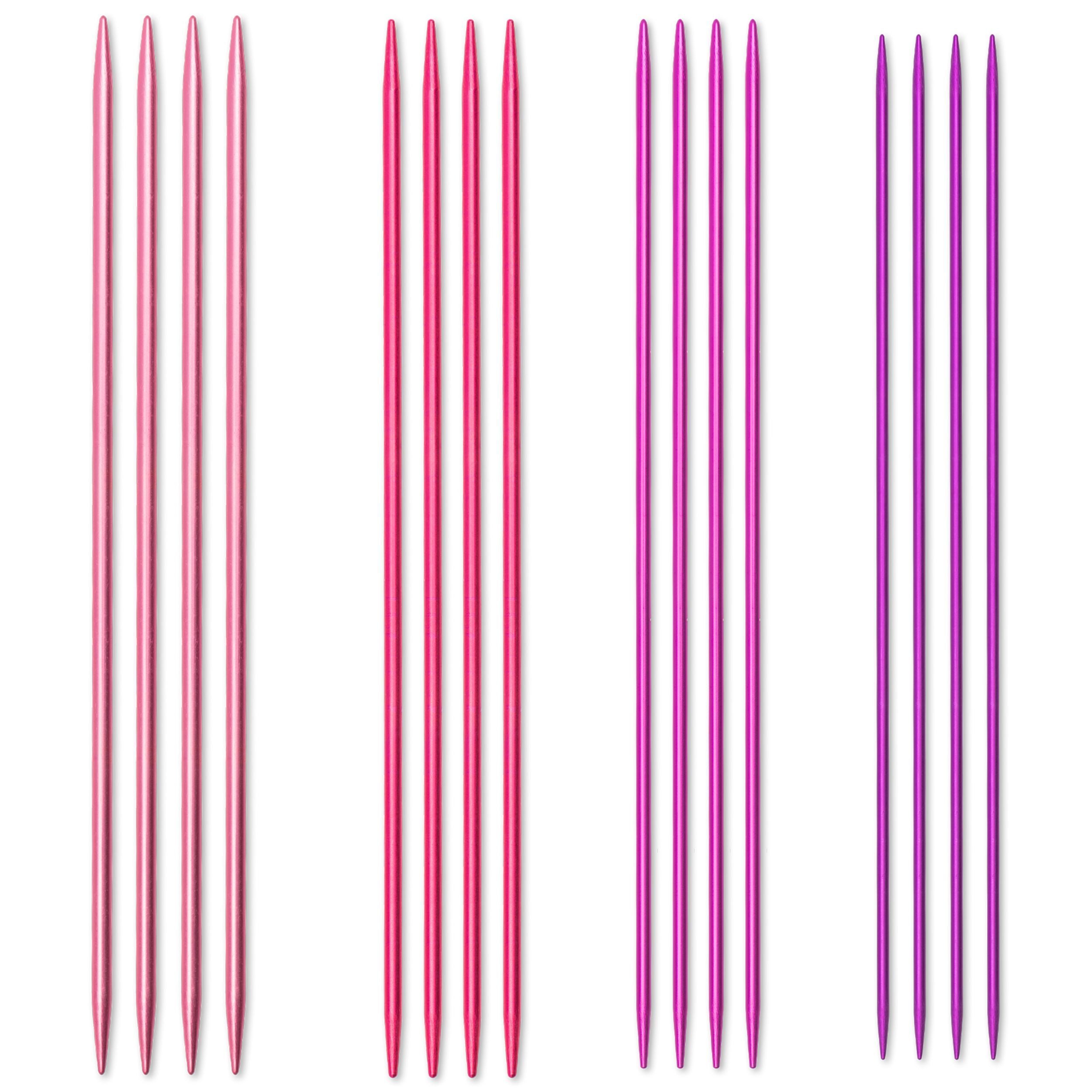 Sukkapuikkosetti alumiinia, värikäs