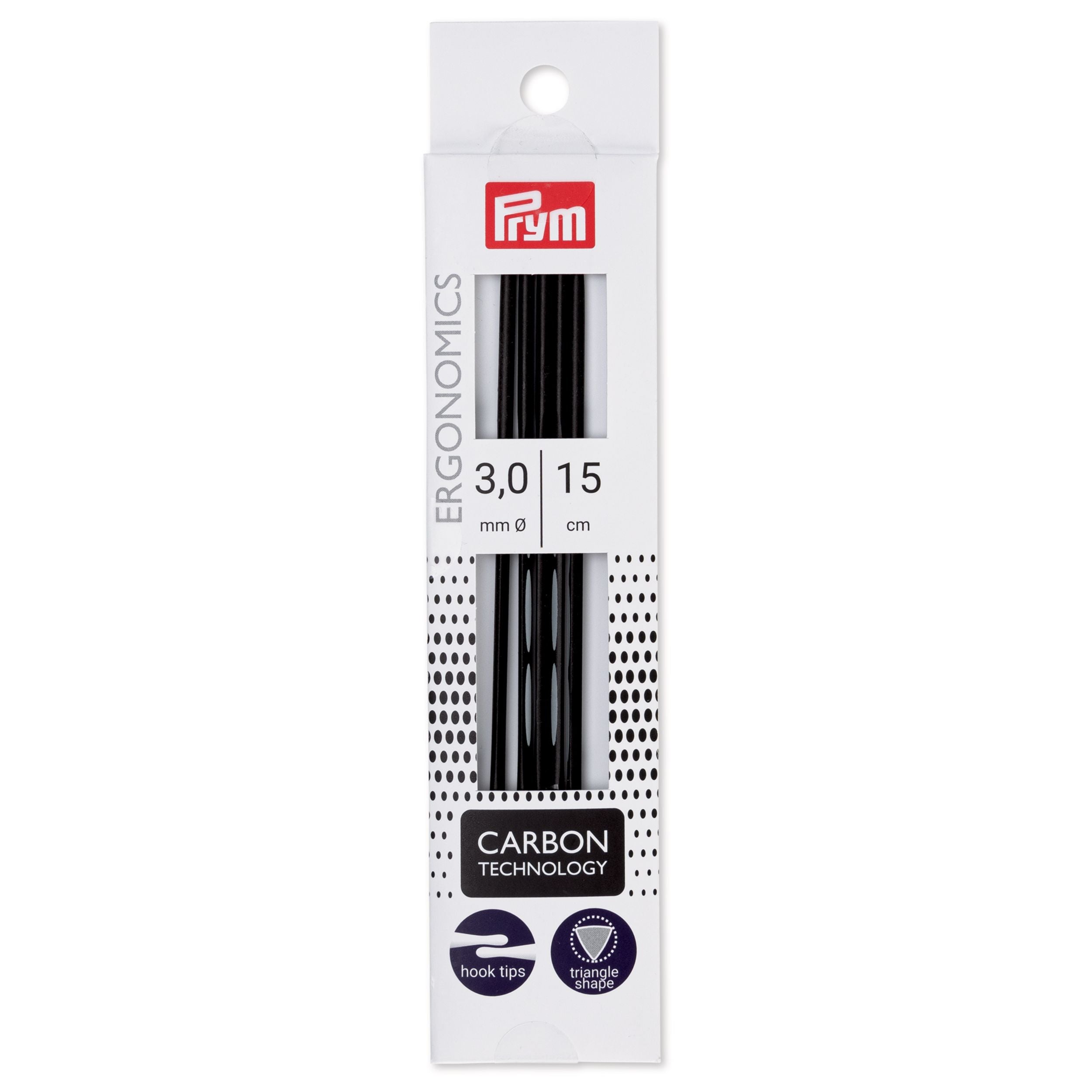 Prym Ergonomics Carbon hiilikuituinen sukkapuikko