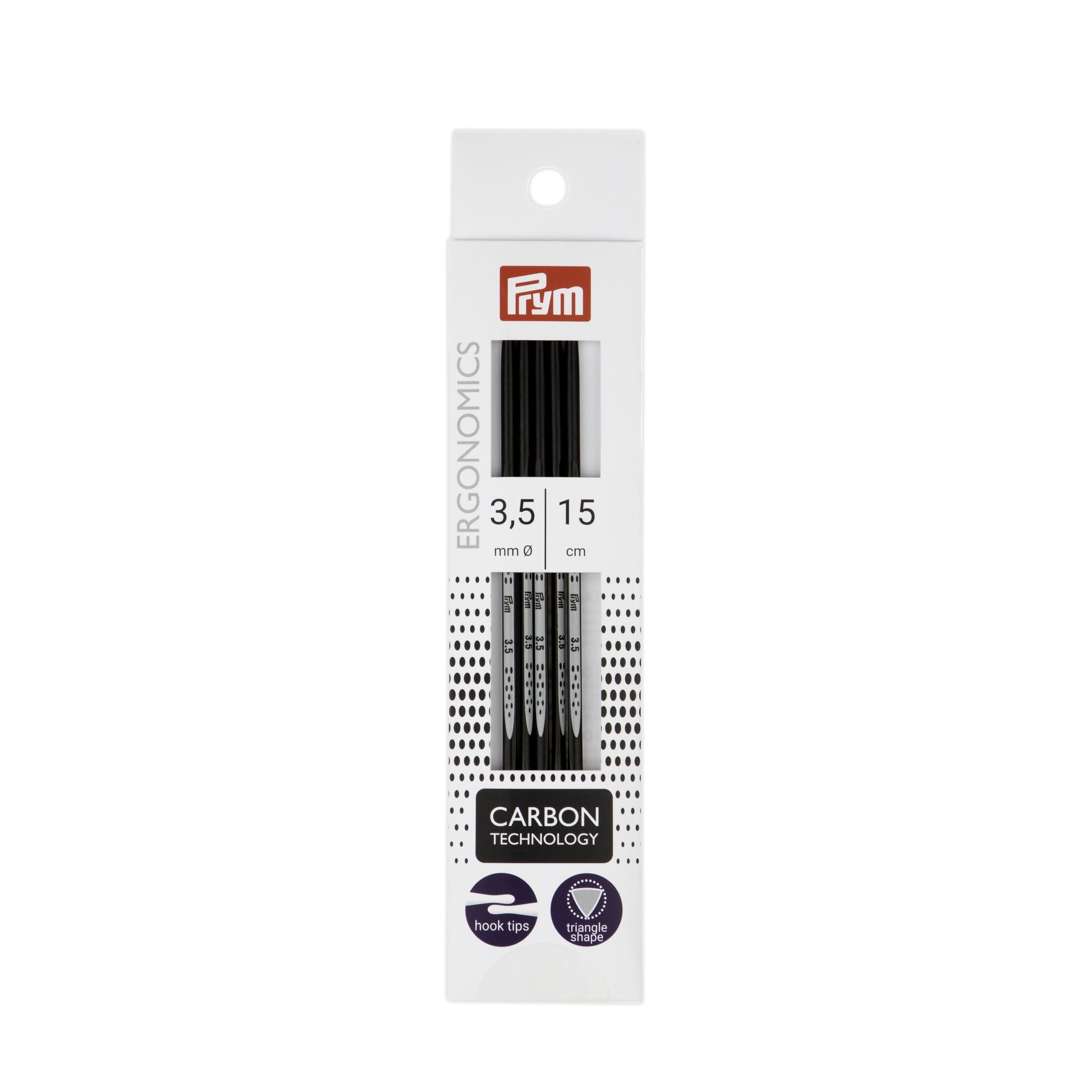 Prym Ergonomics Carbon hiilikuituinen sukkapuikko