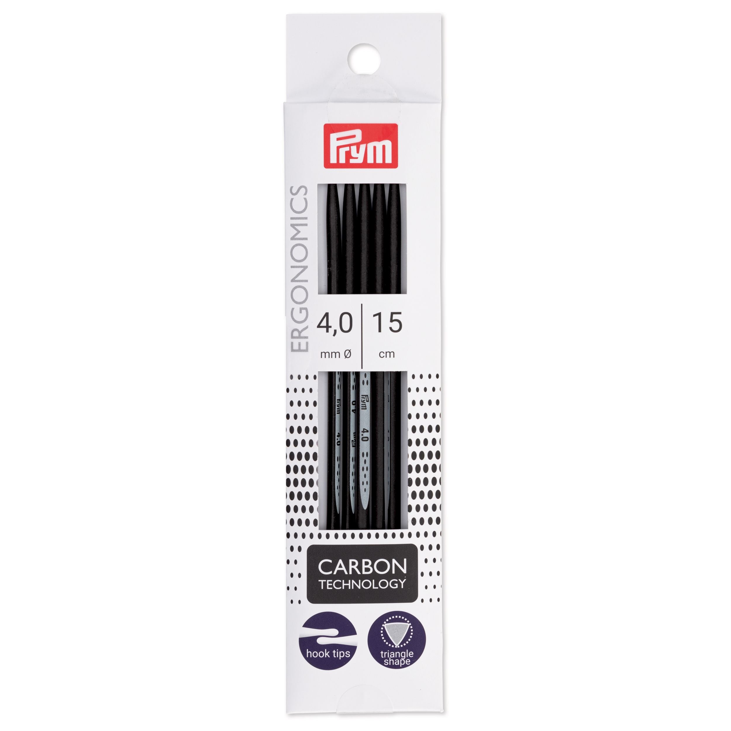 Prym Ergonomics Carbon hiilikuituinen sukkapuikko