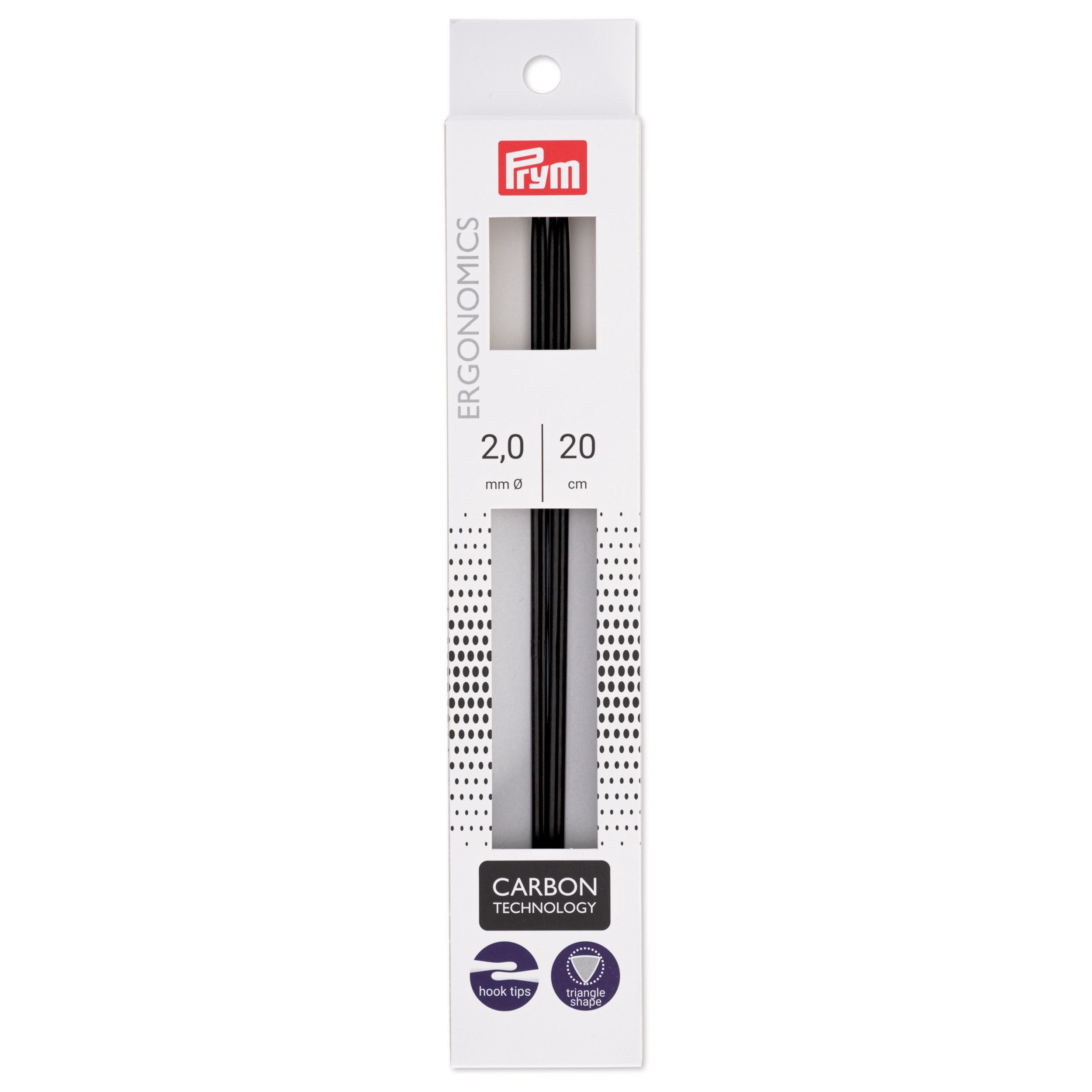 Prym Ergonomics Carbon hiilikuituinen sukkapuikko