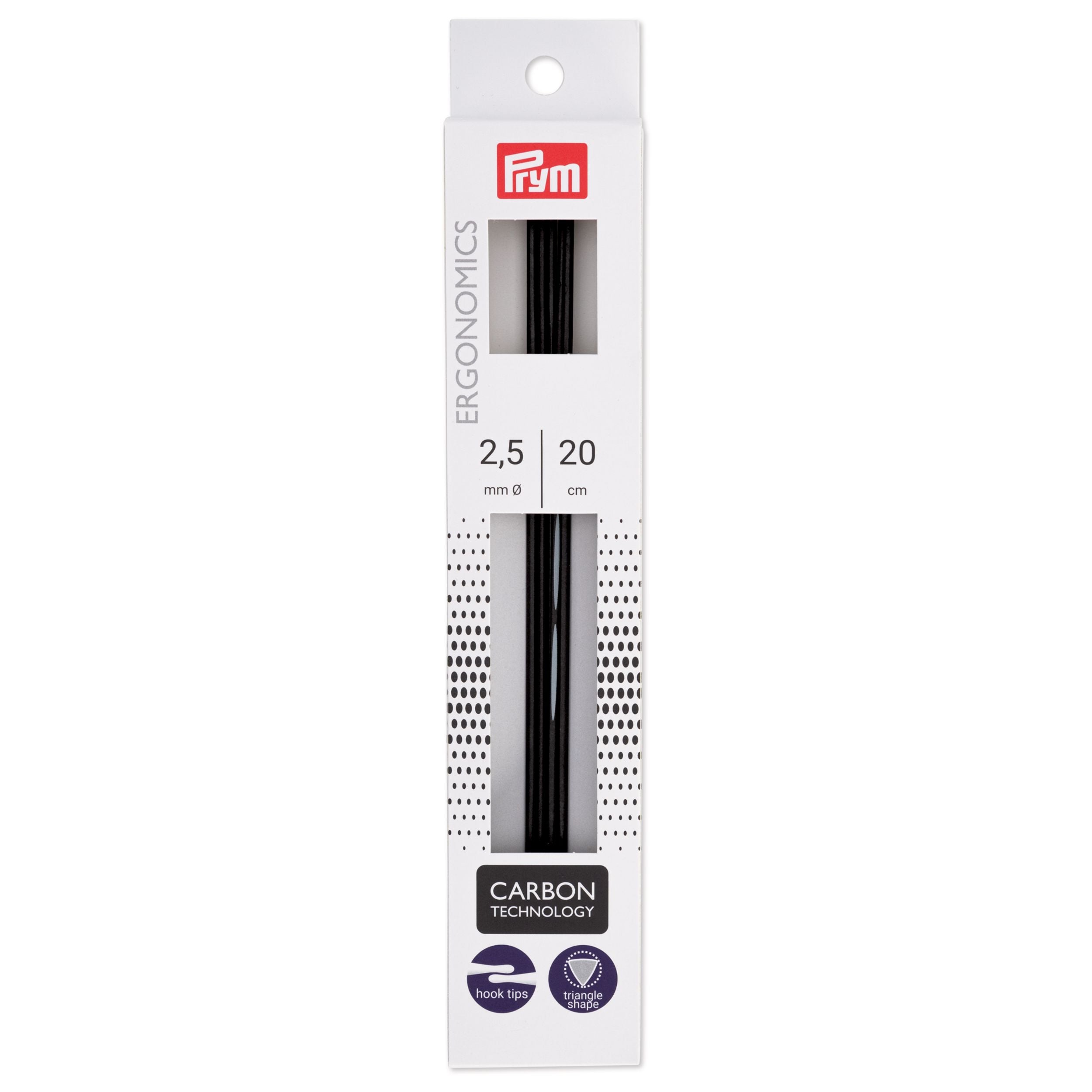 Prym Ergonomics Carbon hiilikuituinen sukkapuikko