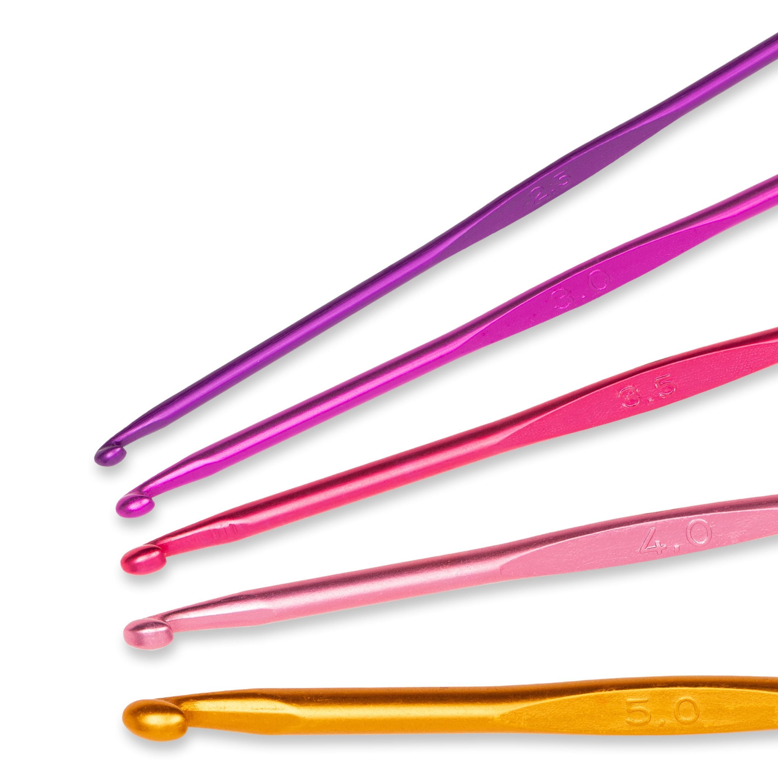 Virkkauskoukkusetti 2,5 - 5,0 mm