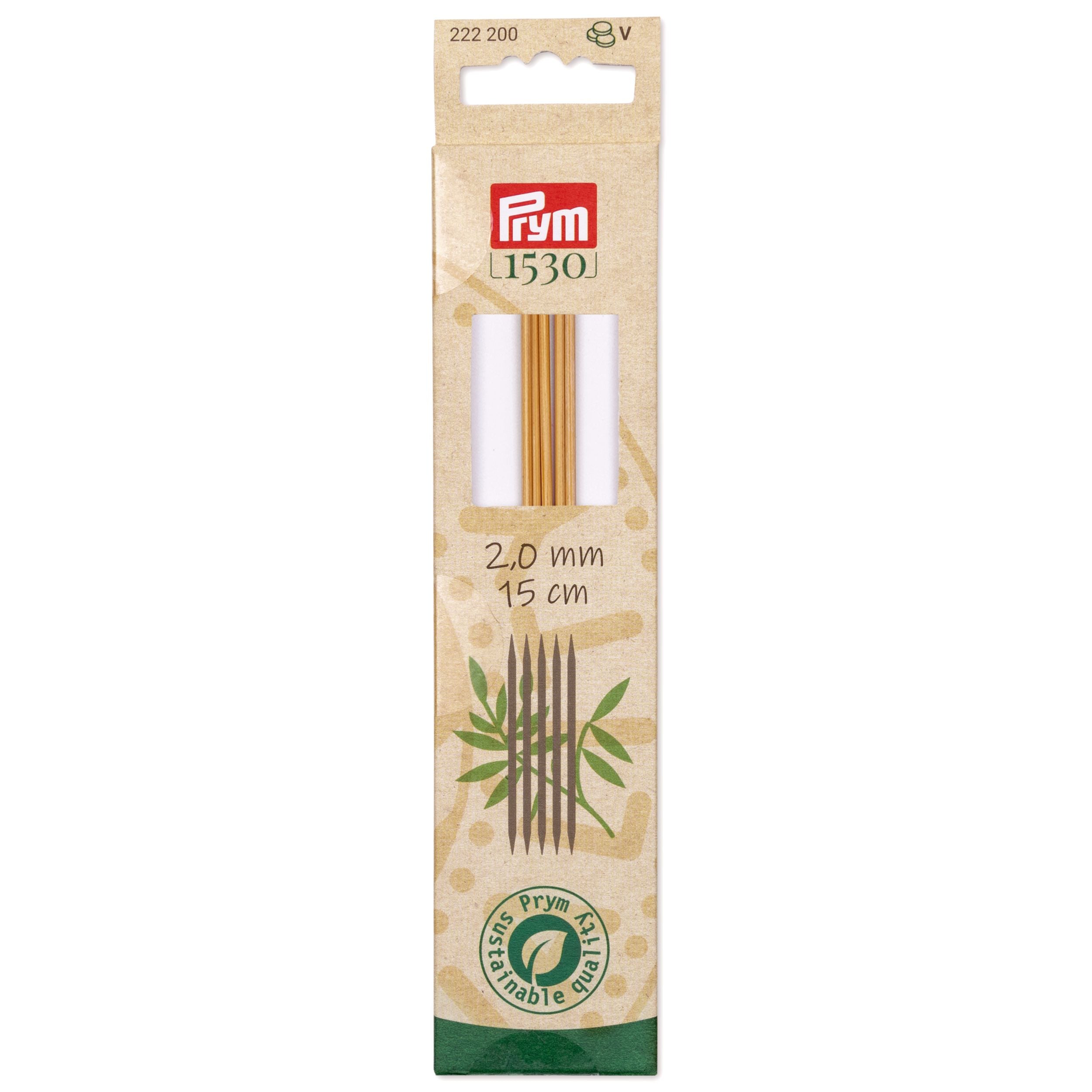 Prym 1530 Sukkapuikko 15cm, bambu