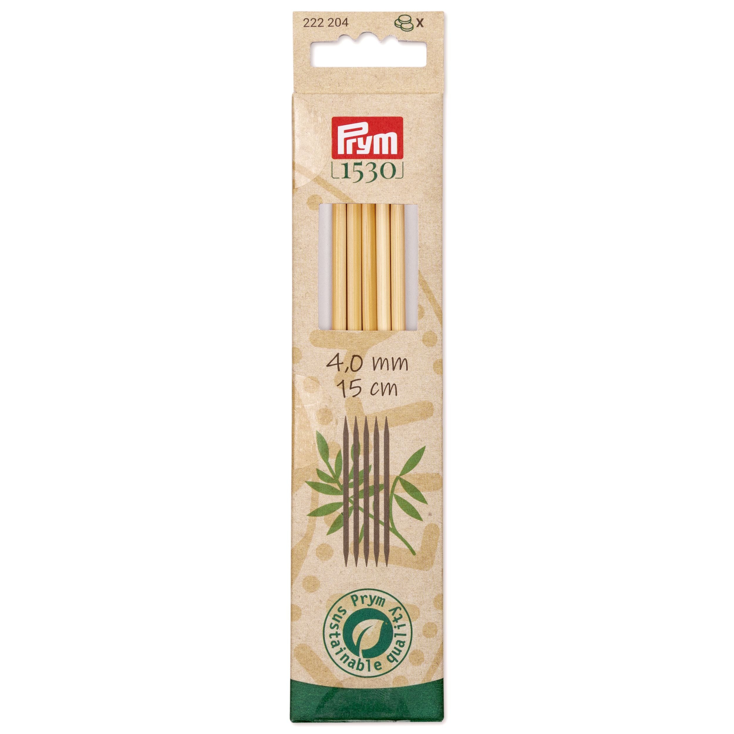 Prym 1530 Sukkapuikko 15cm, bambu