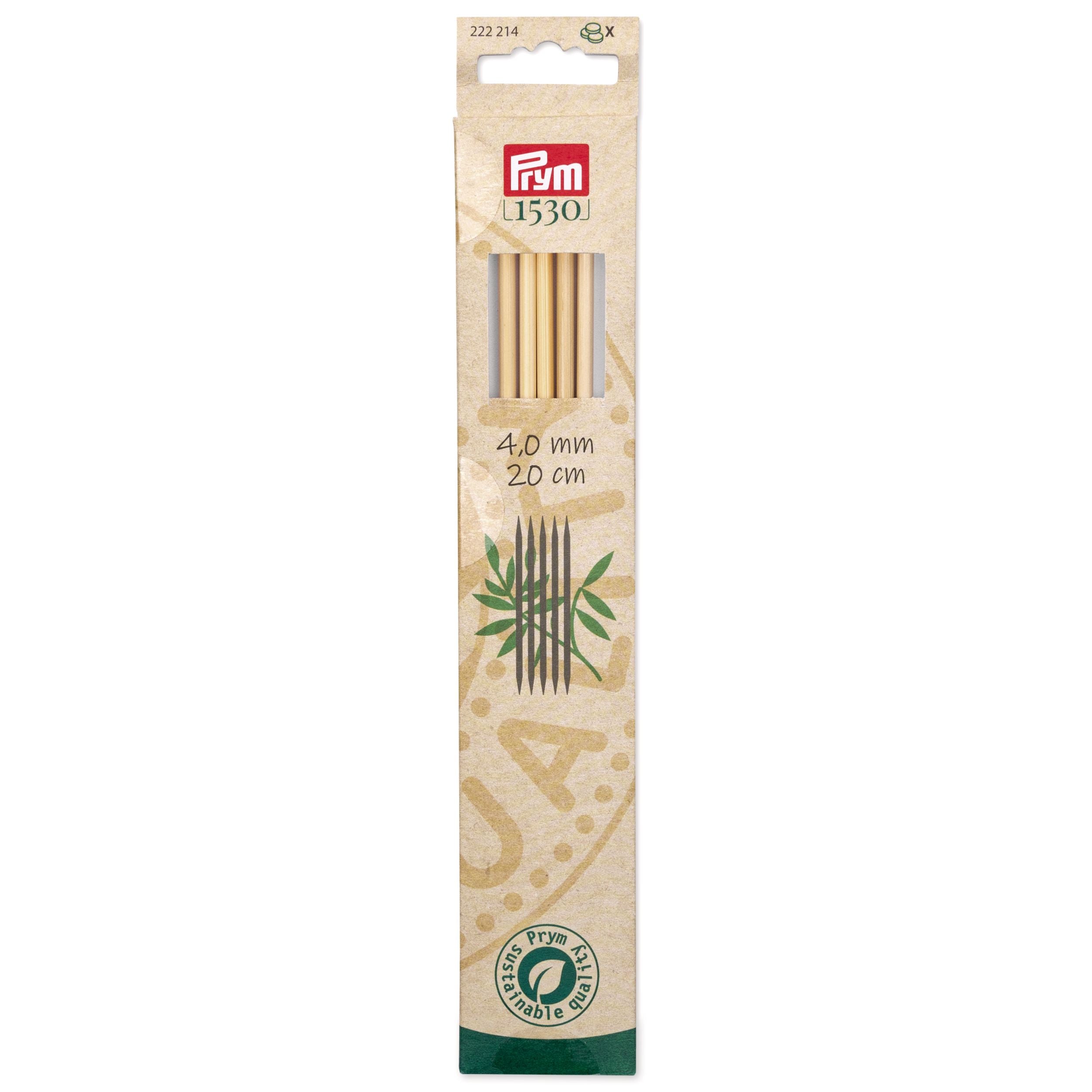 Prym 1530 Sukkapuikko 20cm, bambu