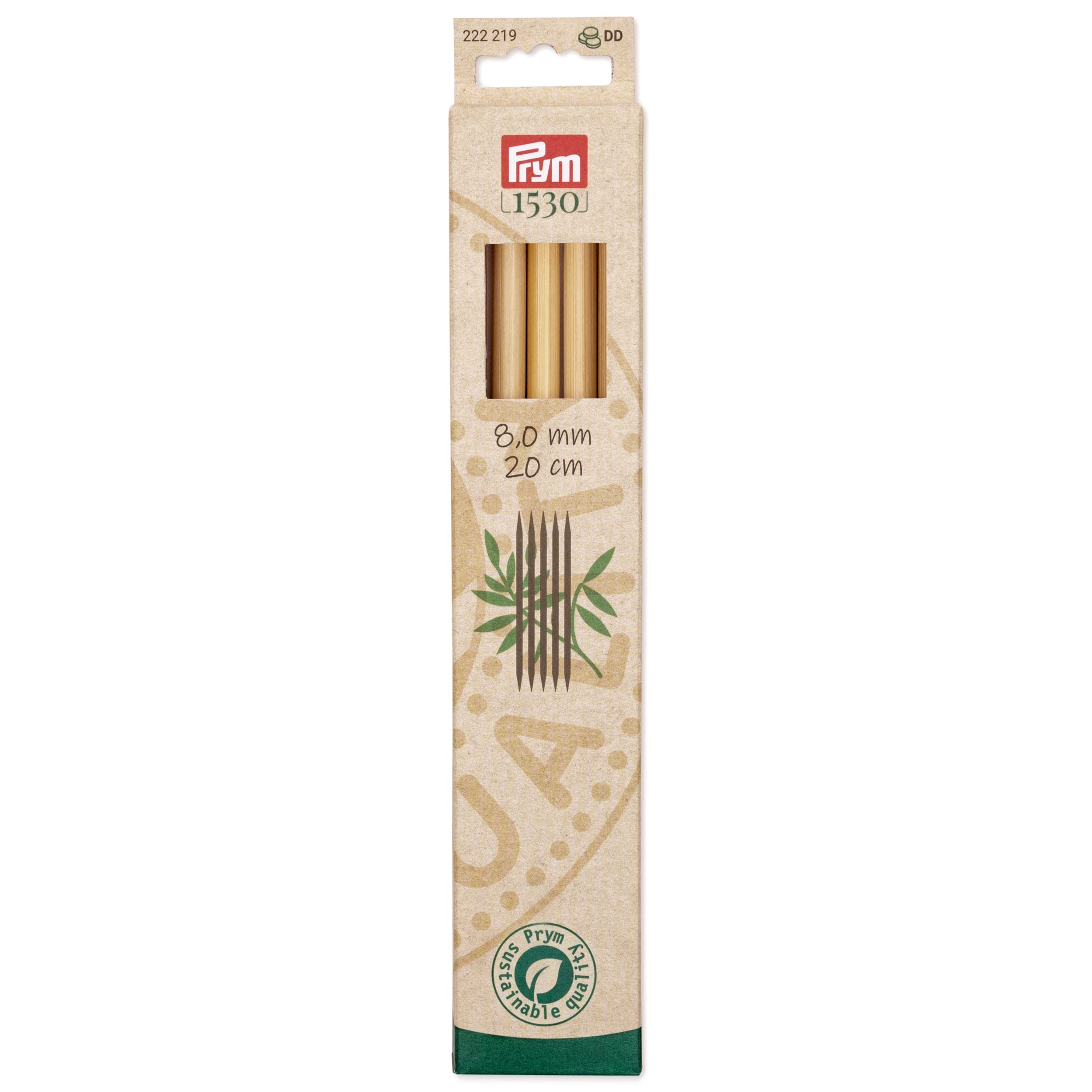 Prym 1530 Sukkapuikko 20cm, bambu