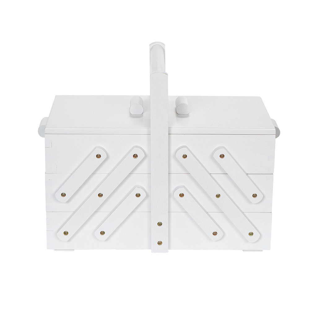 Ompelukori valkoinen puuta M