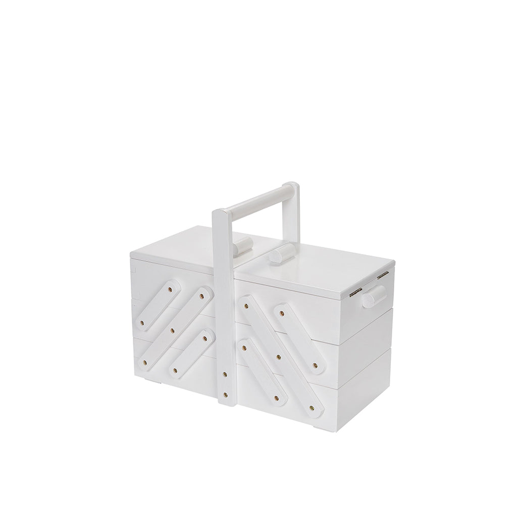 Ompelukori valkoinen puuta M