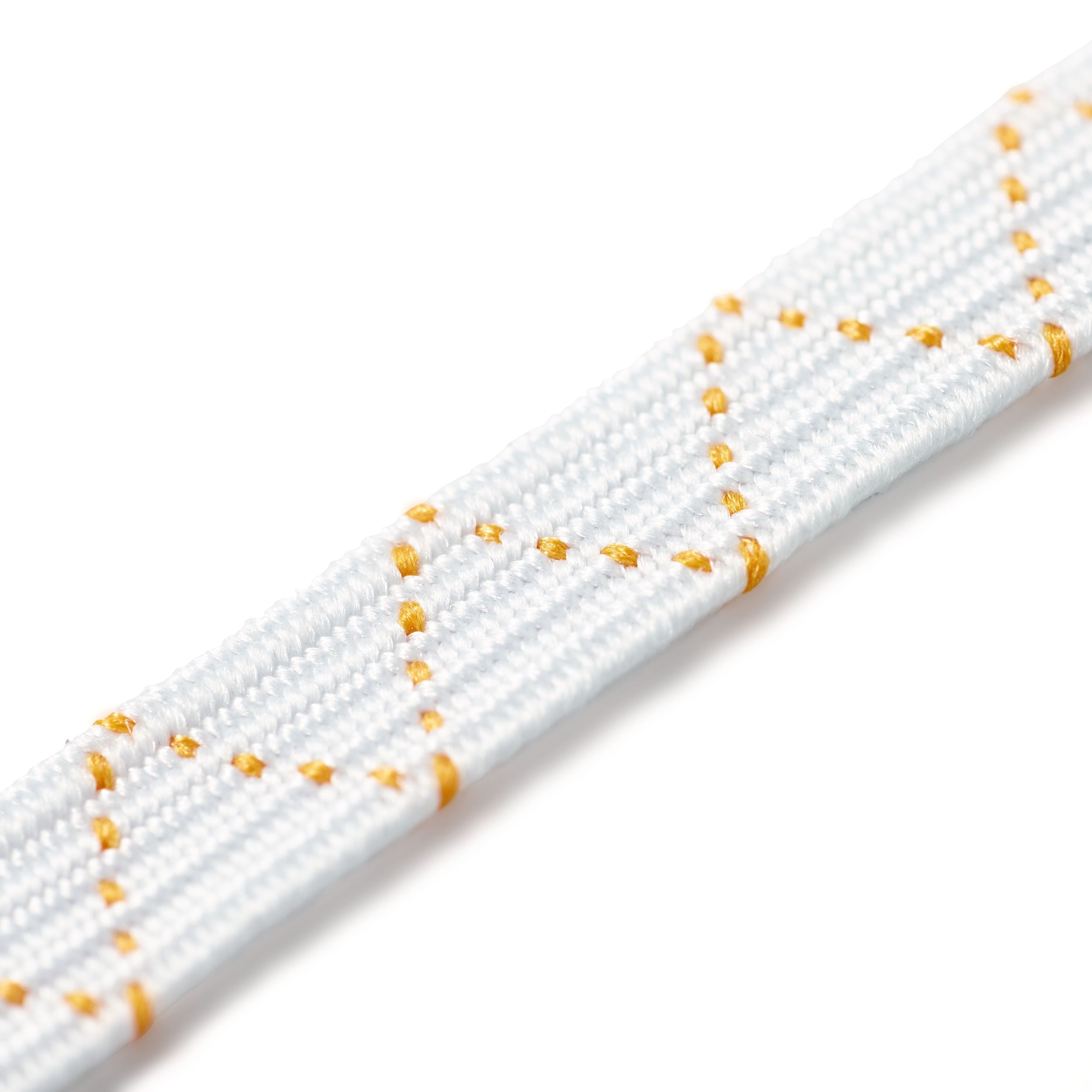 Litteä kuminauha, 6mm, valkoinen