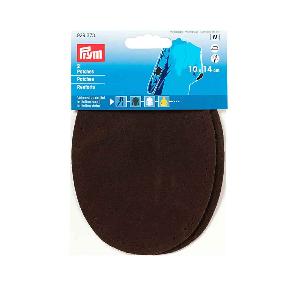 Kyynärpaikat mokkanahkajäljitelmää, tummanruskea