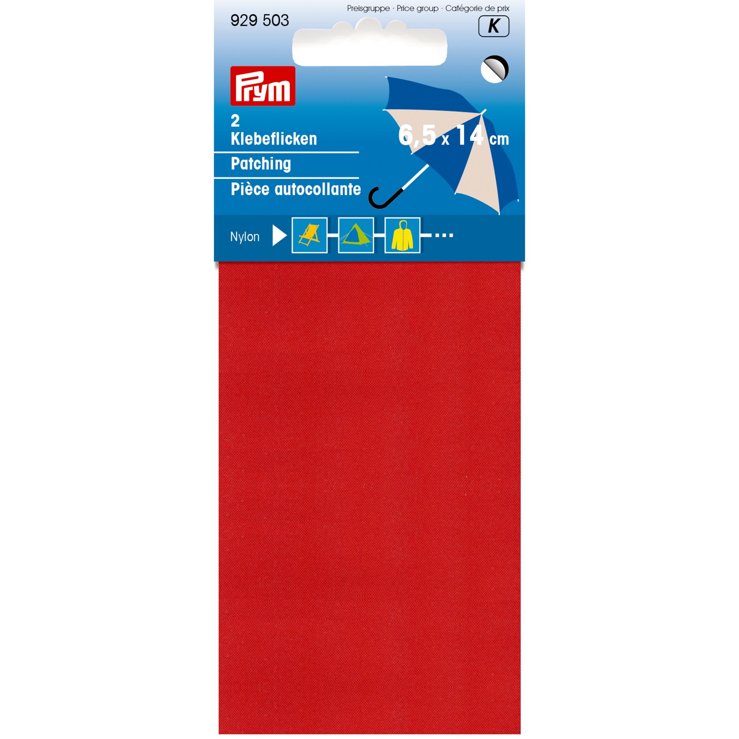 Nylonpaikka 6,5 x 14 cm, itseliimautuva