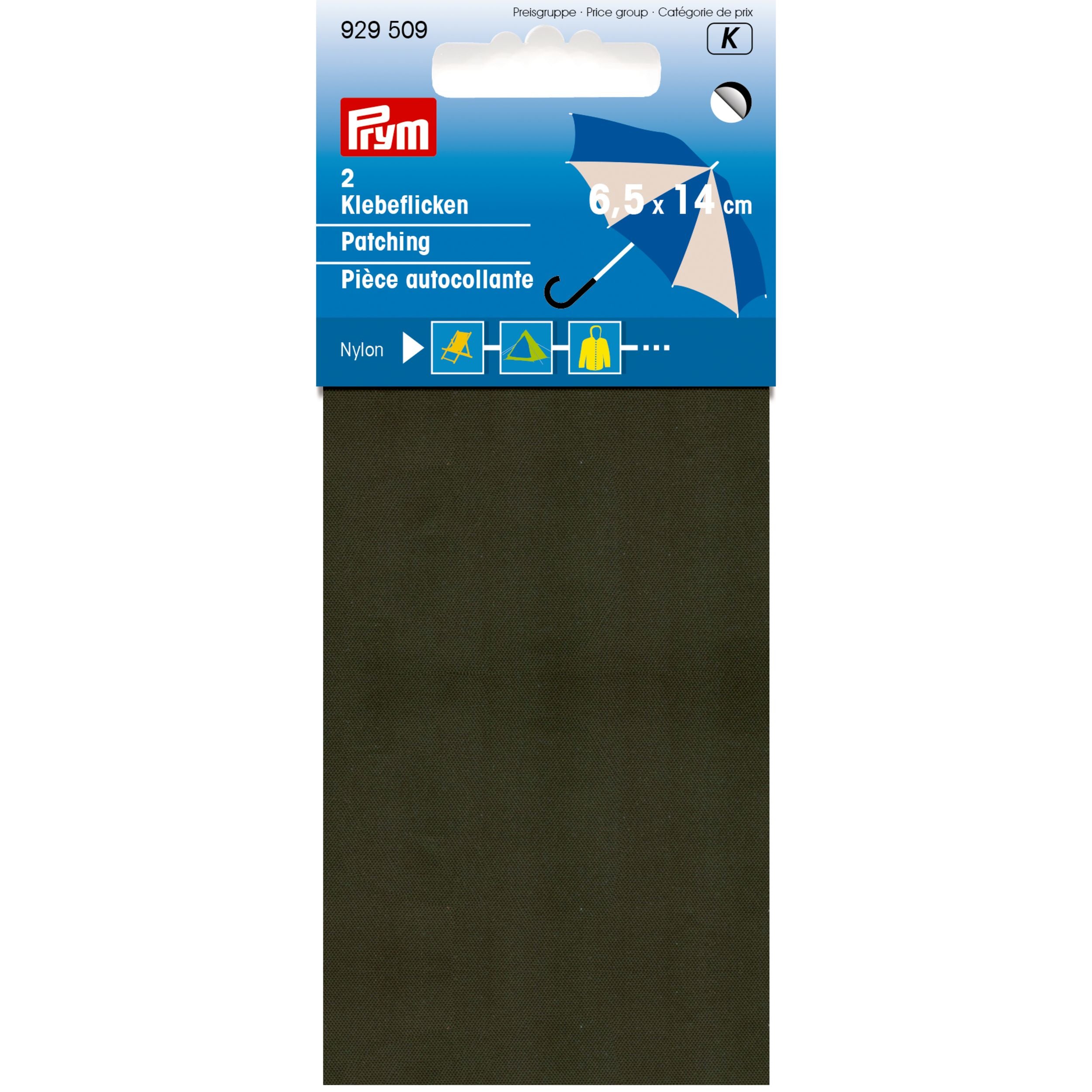 Nylonpaikka 6,5 x 14 cm, itseliimautuva