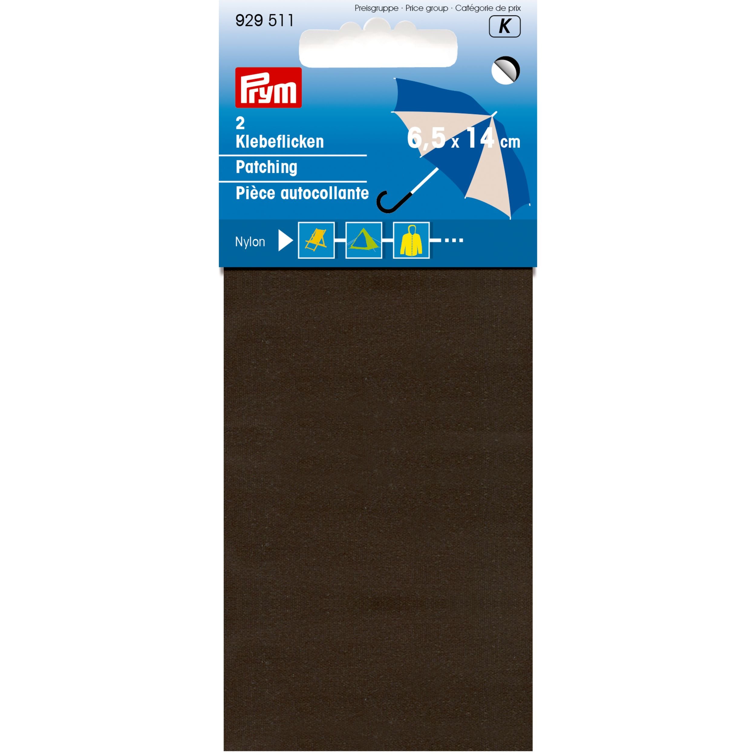 Nylonpaikka 6,5 x 14 cm, itseliimautuva