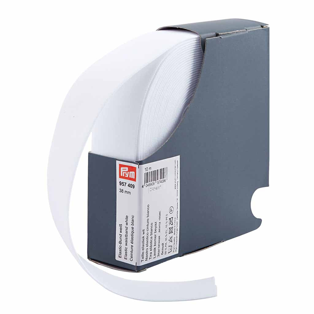 Kuminauha 38 mm valkoinen 10 m