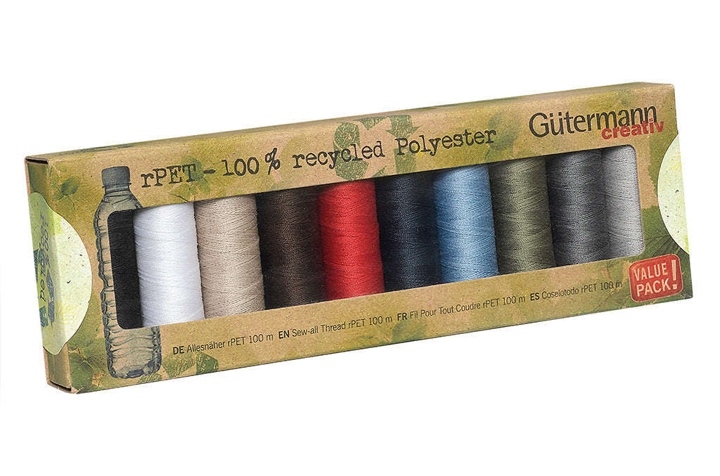 Gütermann rPET ompelulankalajitelma 10x100m