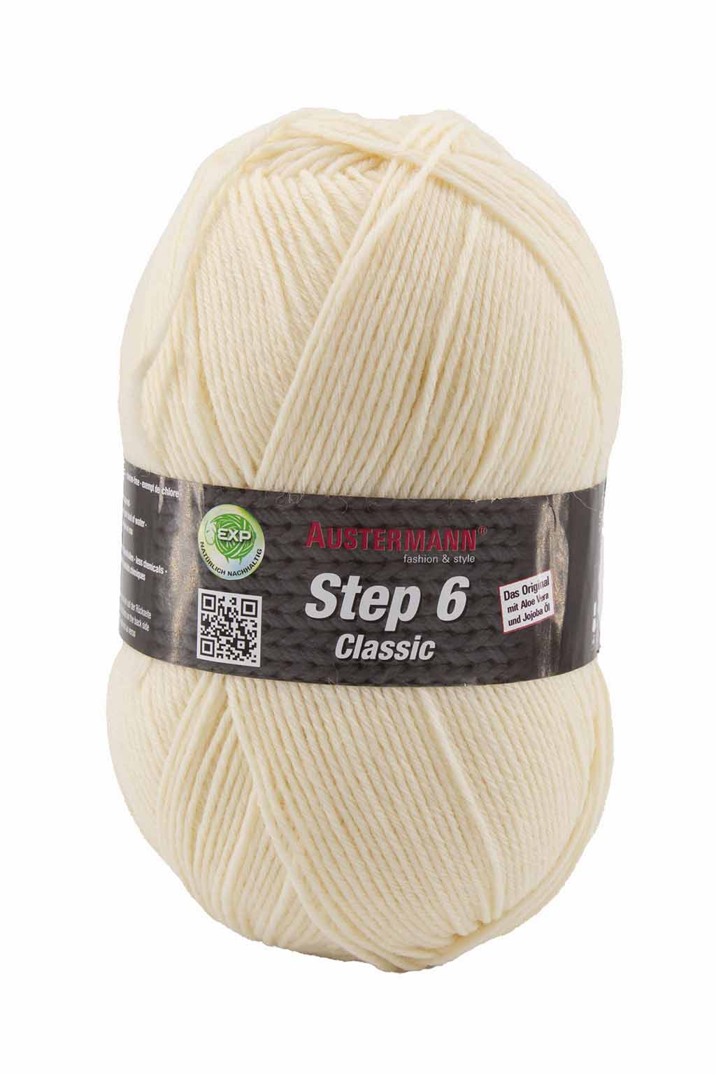 Step 6 Classic yksivärinen sukkalanka 150 g