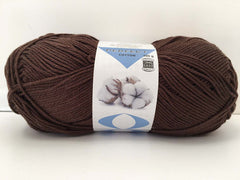 Perfect Cotton kahvinruskea puuvillalanka 100 g