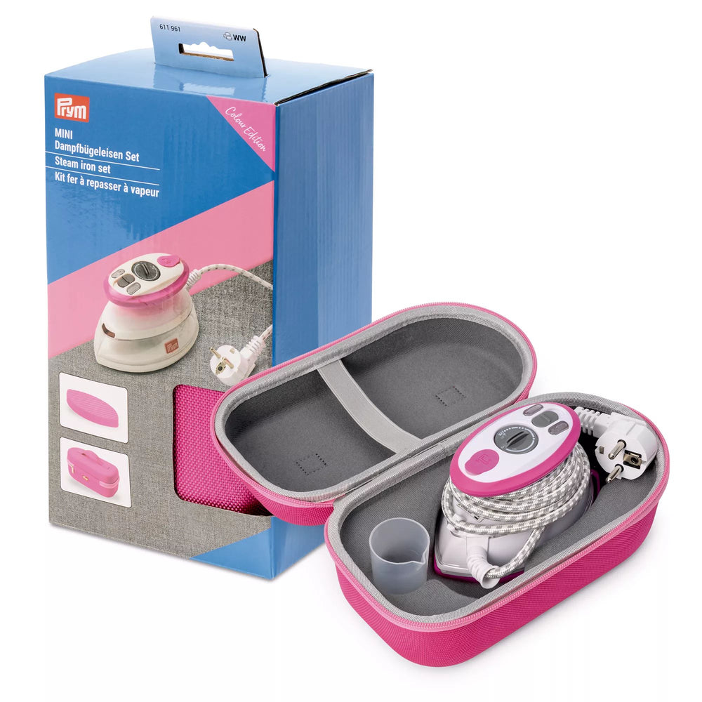 Höyryrautasetti Mini pinkki
