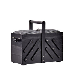 Ompelukori musta puuta M