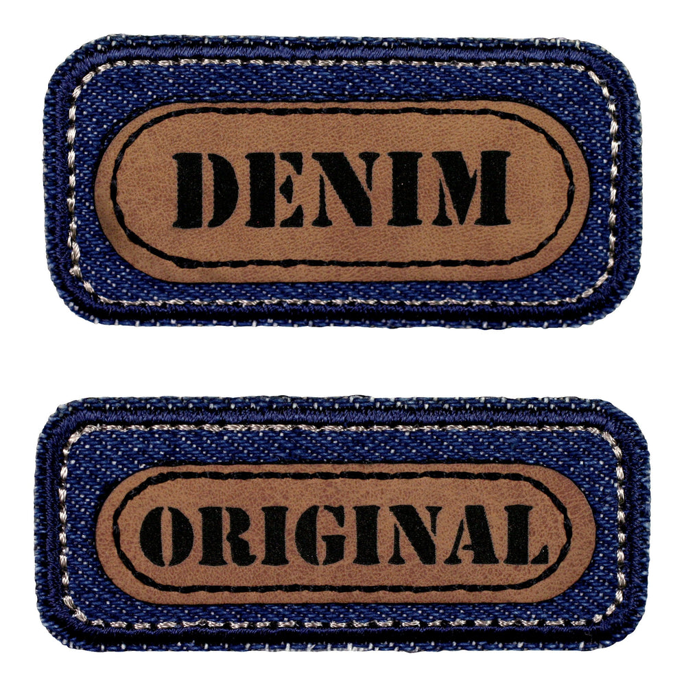 Koristemerkki Denim ja Original 2 kpl