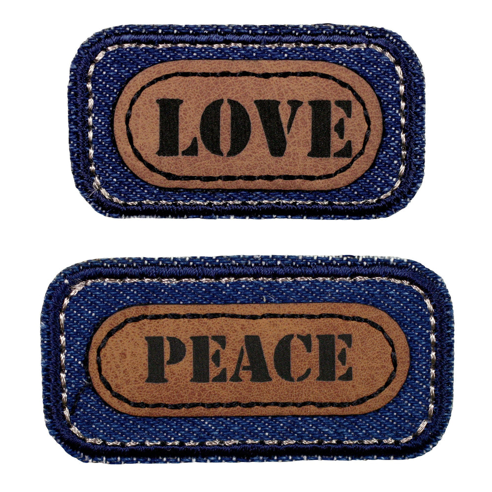 Koristemerkki Love ja Peace 2 kpl