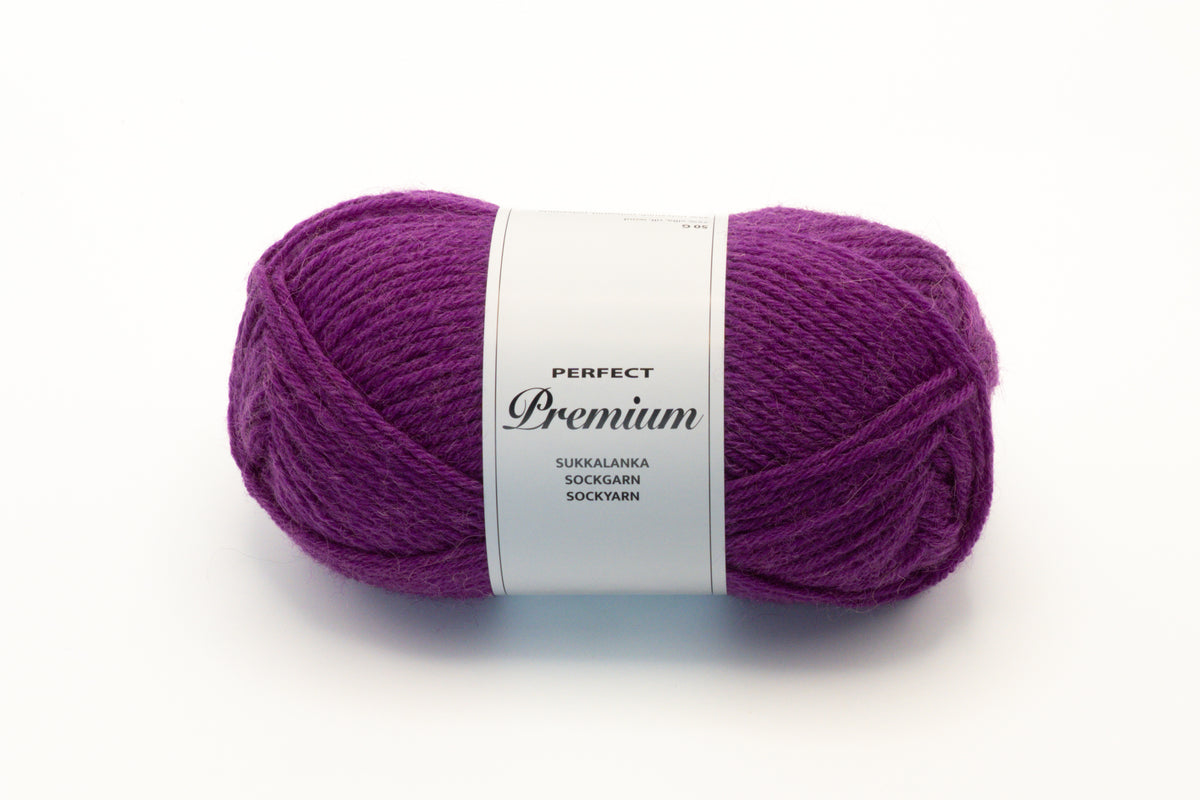 Perfect Premium 6 yksivärinen sukkalanka 50 g