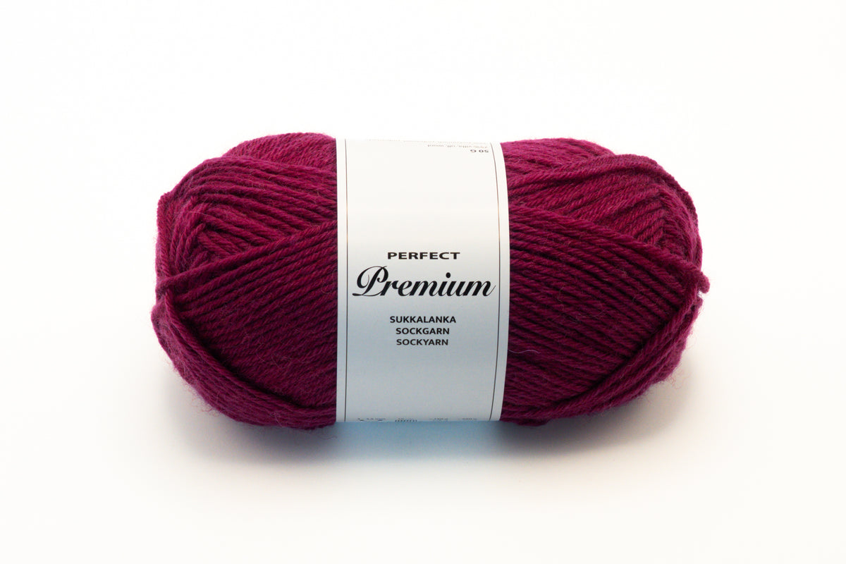 Perfect Premium 6 yksivärinen sukkalanka 50 g