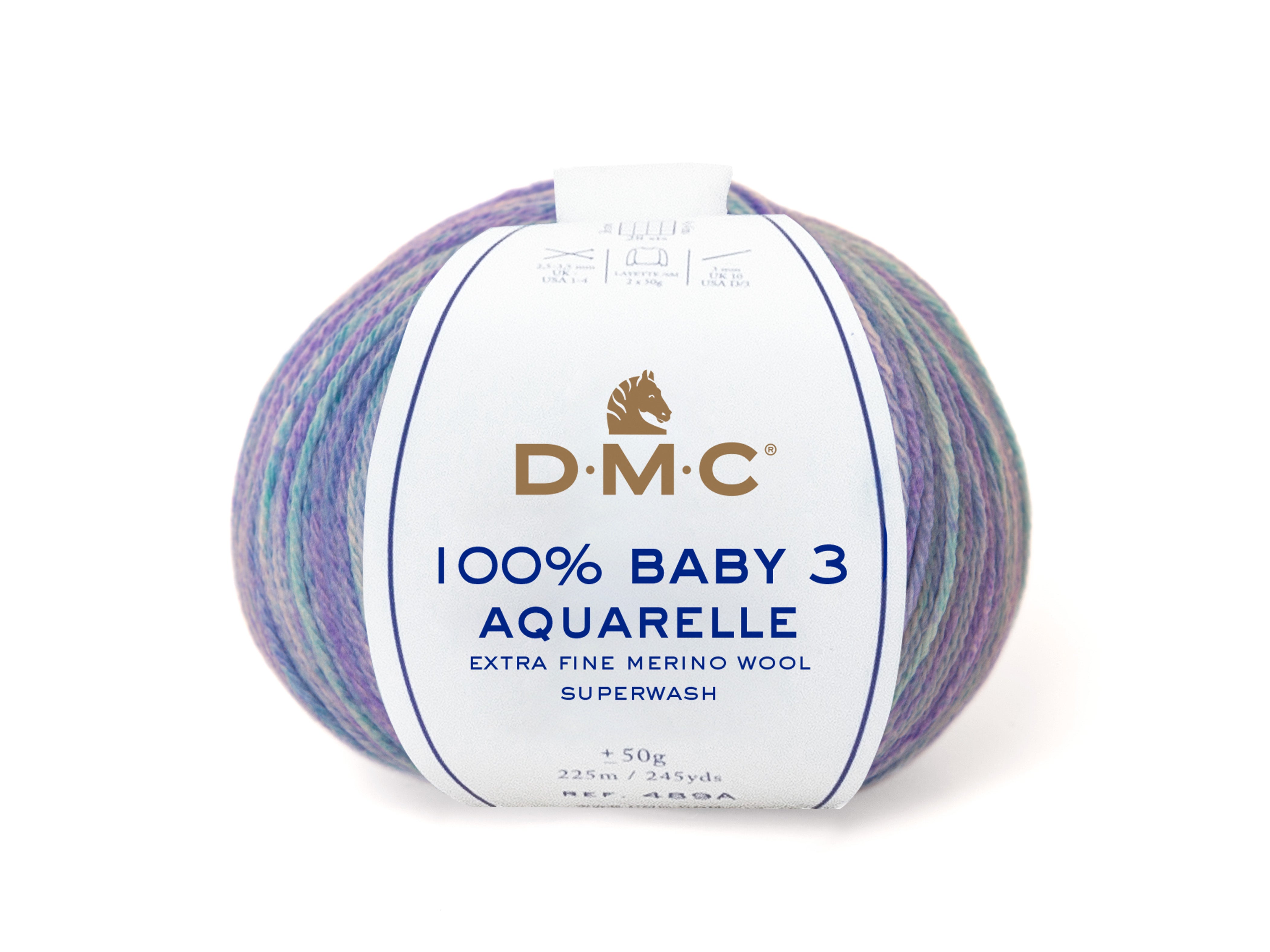 DMC 100% Baby 3 Color Aquarelle 50 g