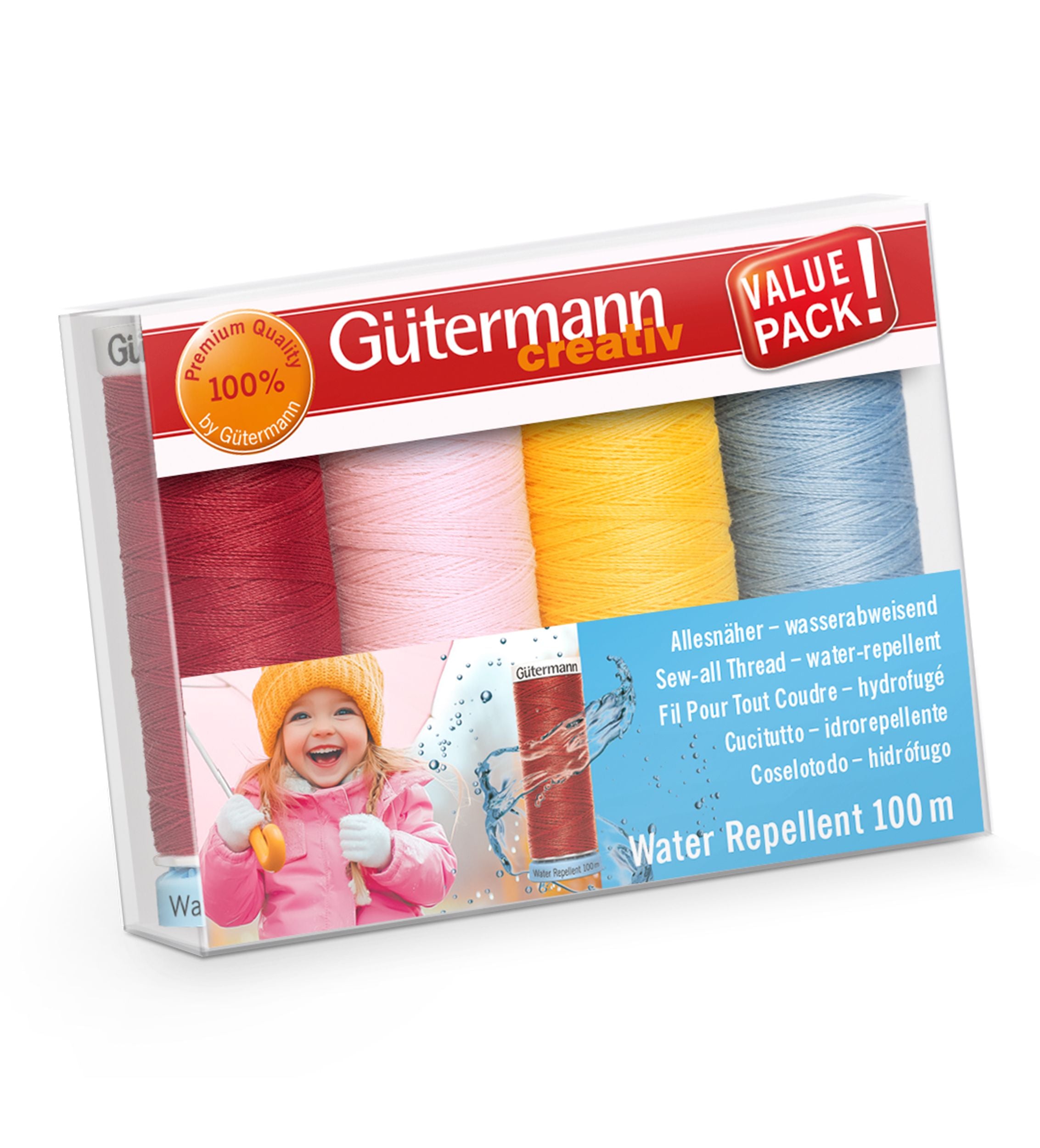 Gütermann Water repellent vettähylkivä ompelulanka 4x100 m