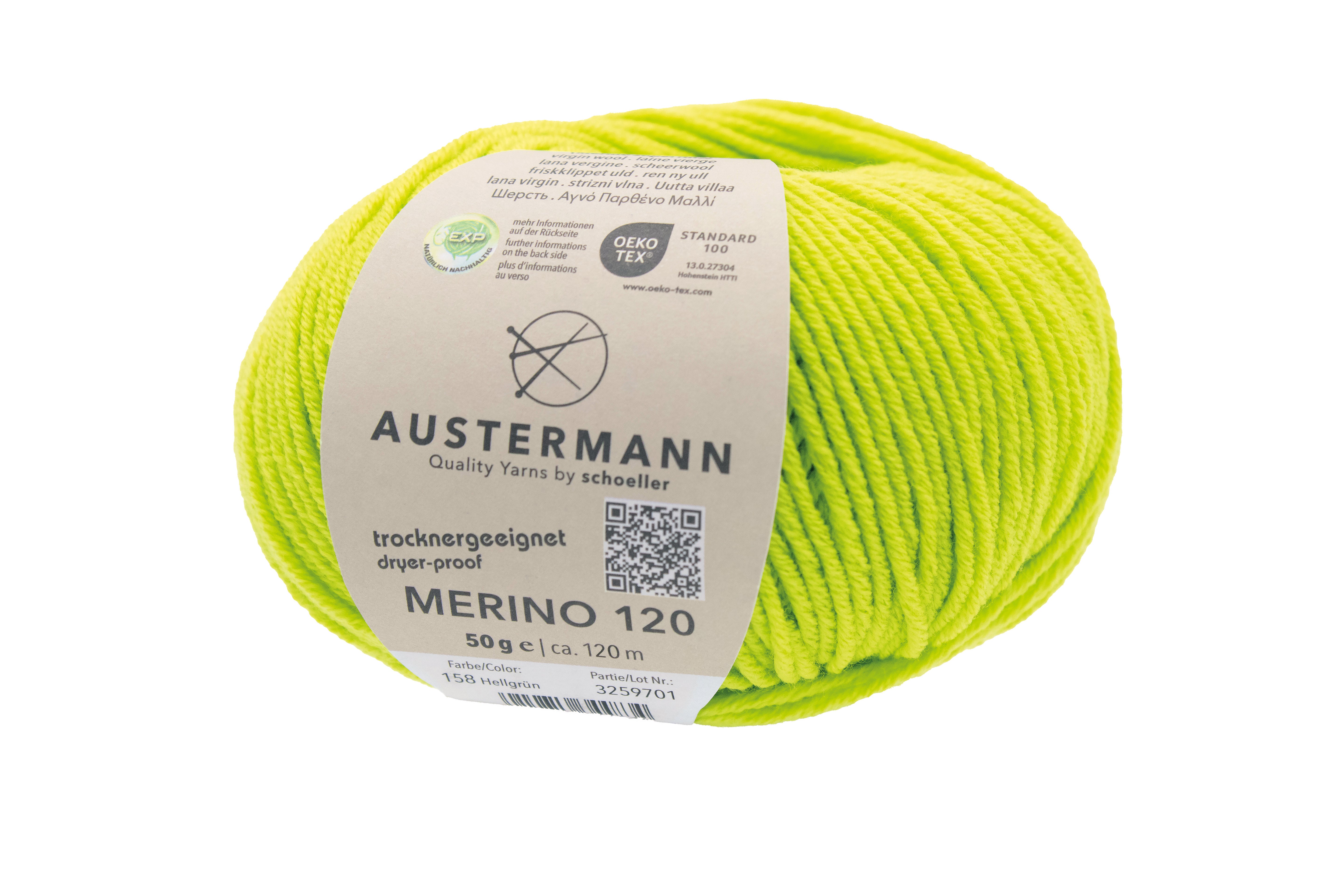 Austermann Merino Superfine 120 neulelanka 50g