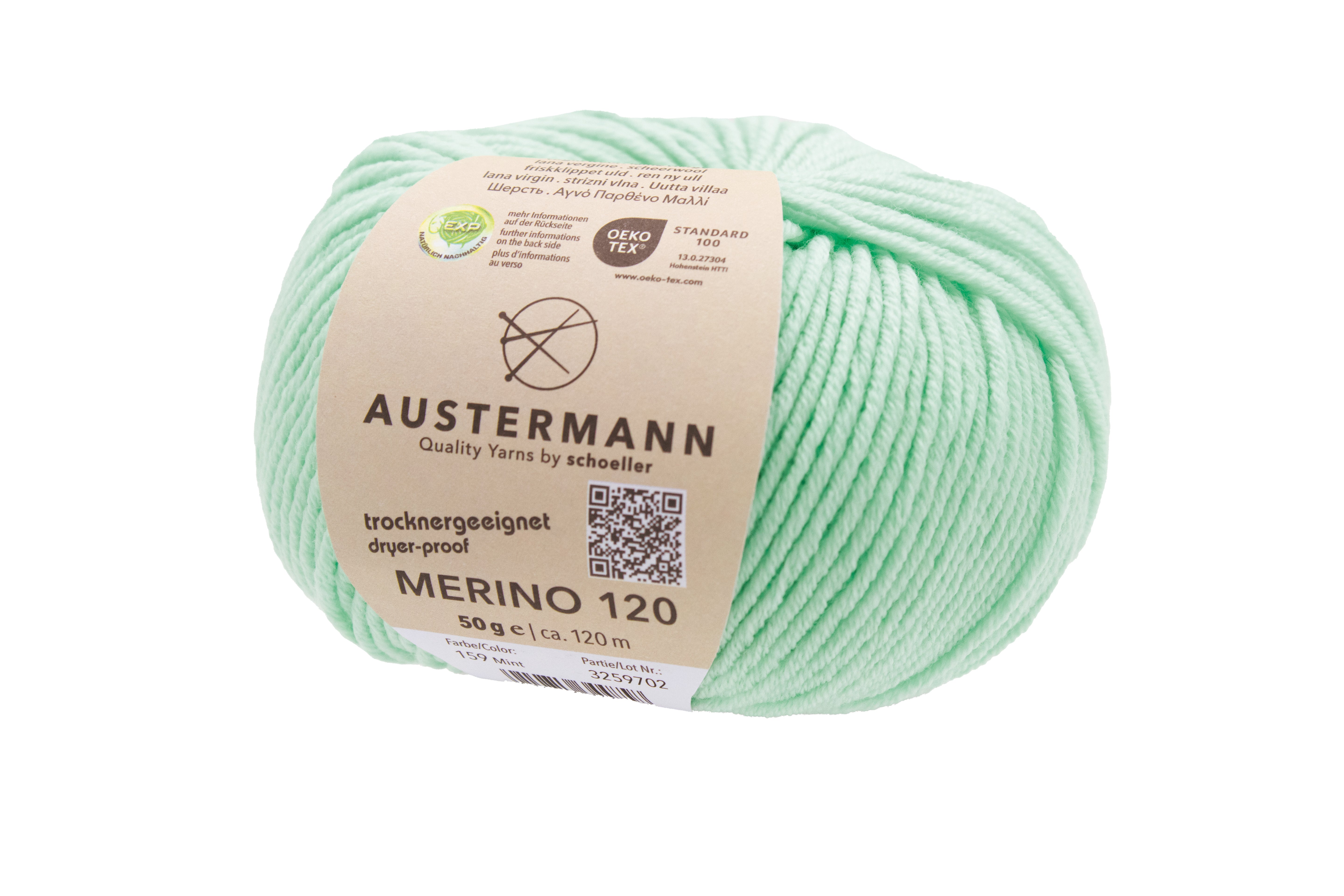 Austermann Merino Superfine 120 neulelanka 50g