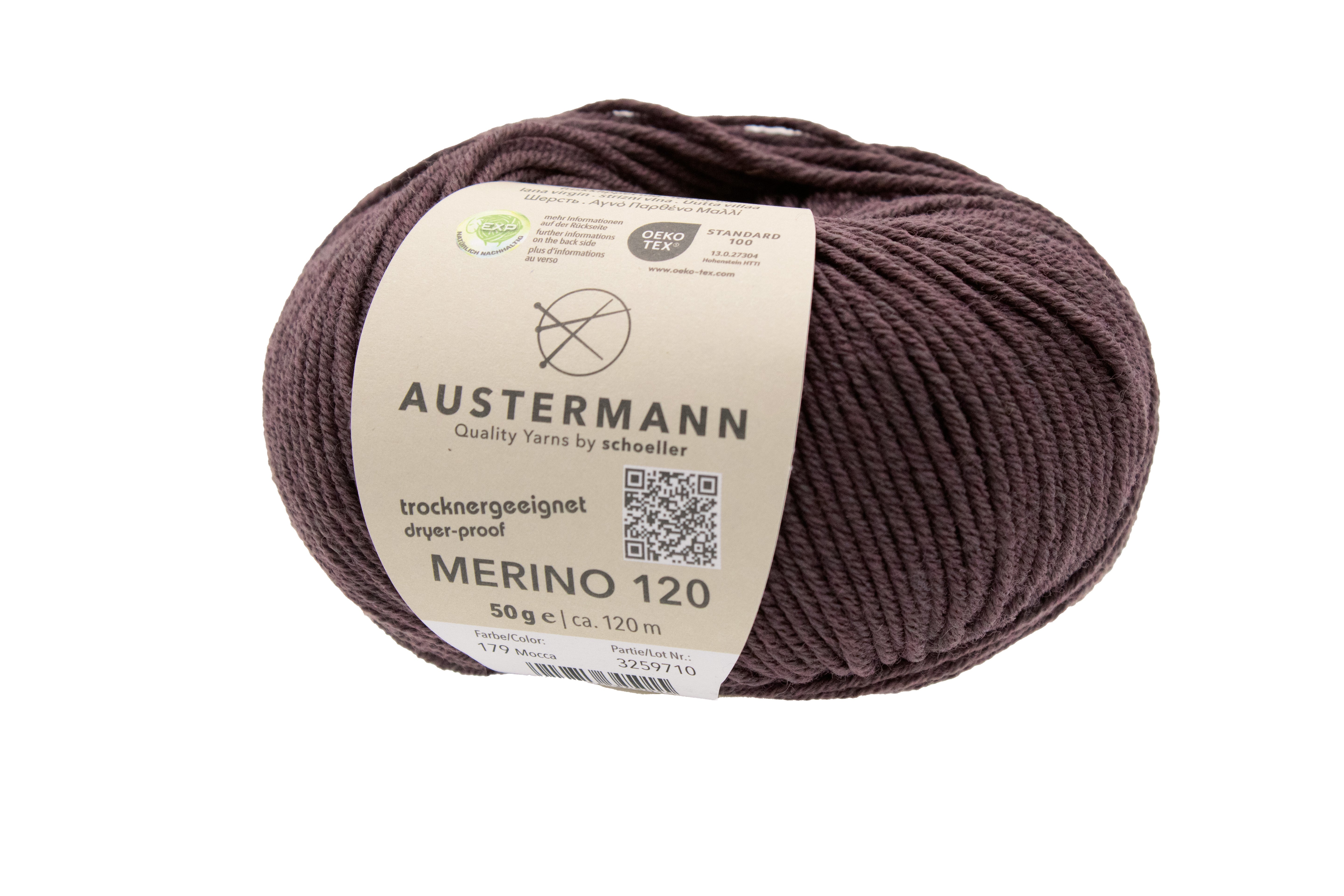 Austermann Merino Superfine 120 neulelanka 50g