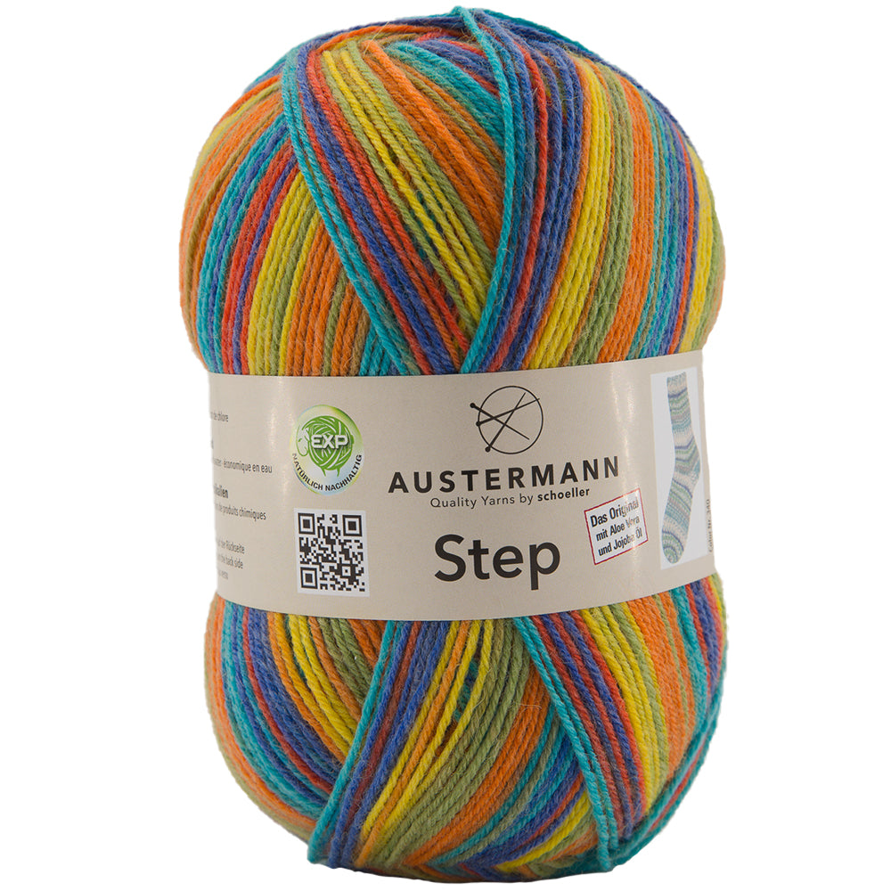 Step 4 kirjava sukkalanka 100 g