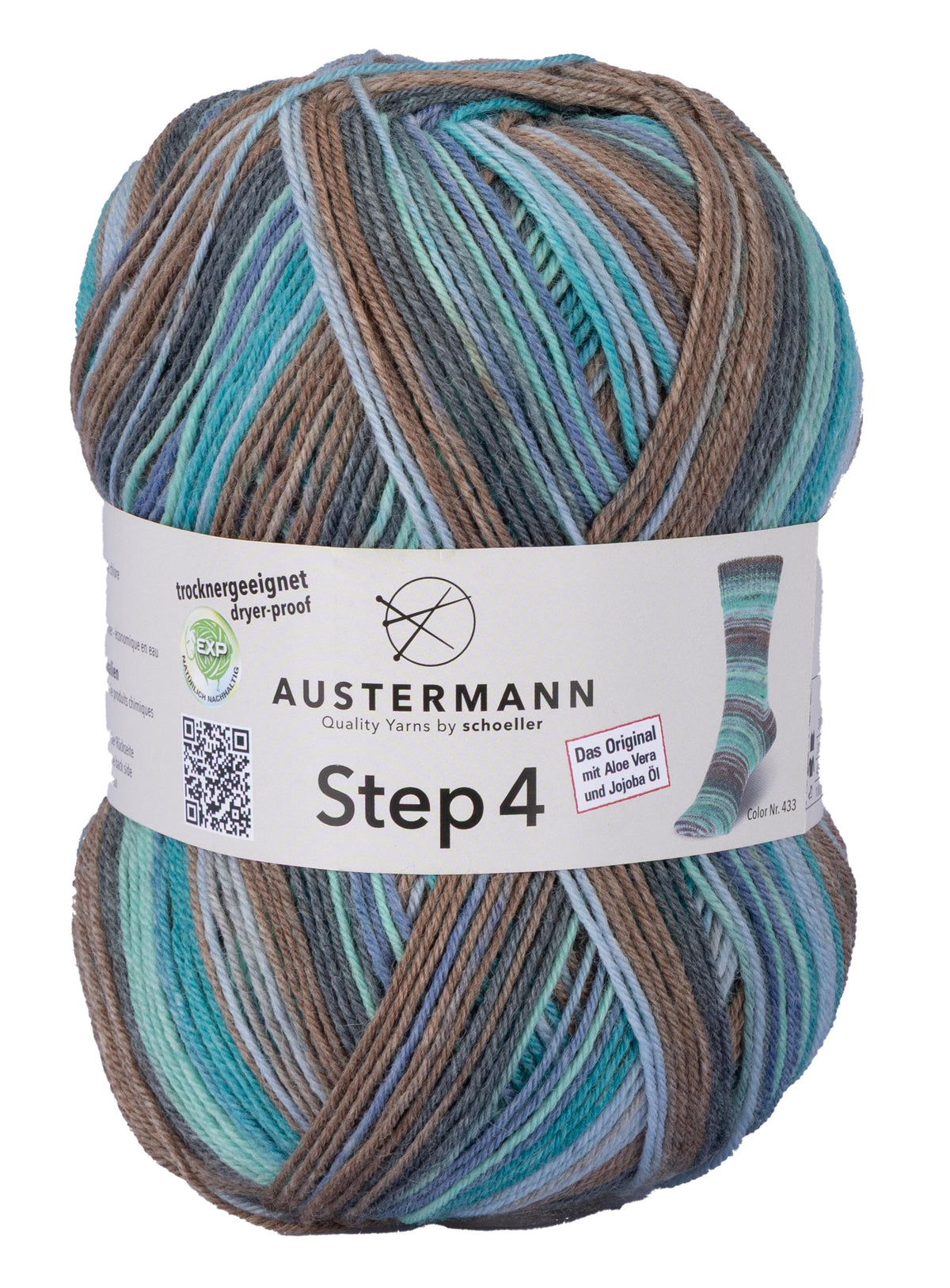 Step 4 kirjava sukkalanka 100 g