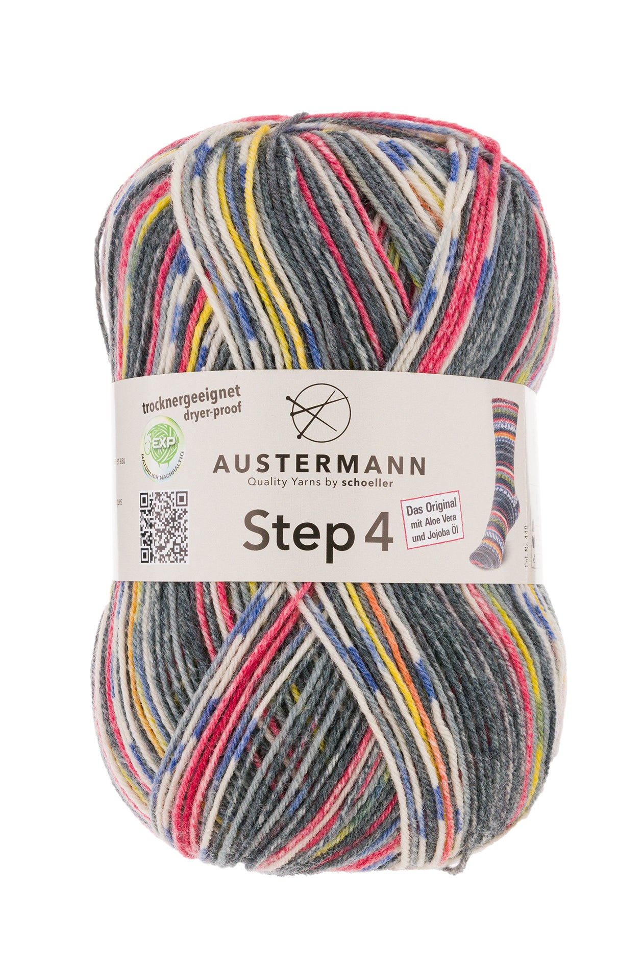 Step 4 kirjava sukkalanka 100 g