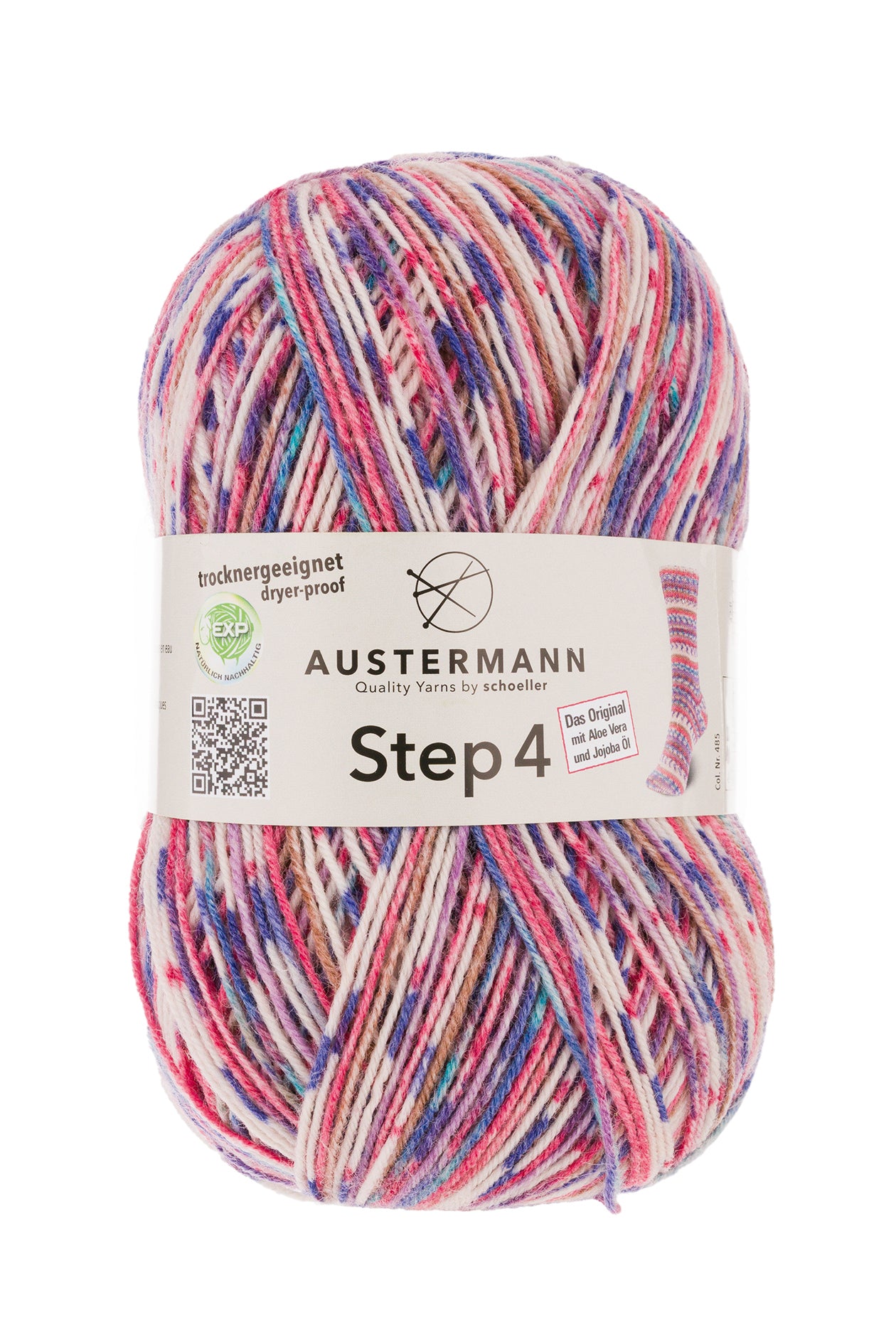 Step 4 kirjava sukkalanka 100 g