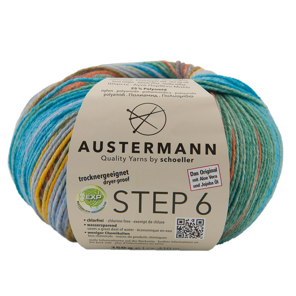Step 6 kirjava sukkalanka 150 g