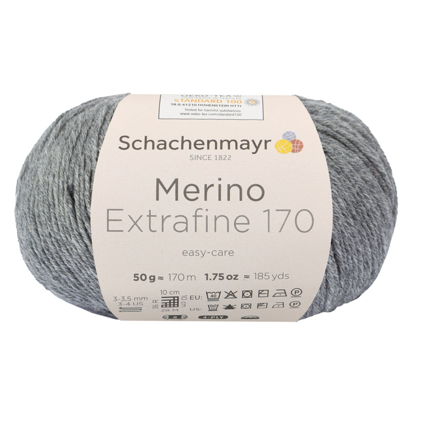 Schachenmayr Merino Extrafine 170 neulelanka 50 g