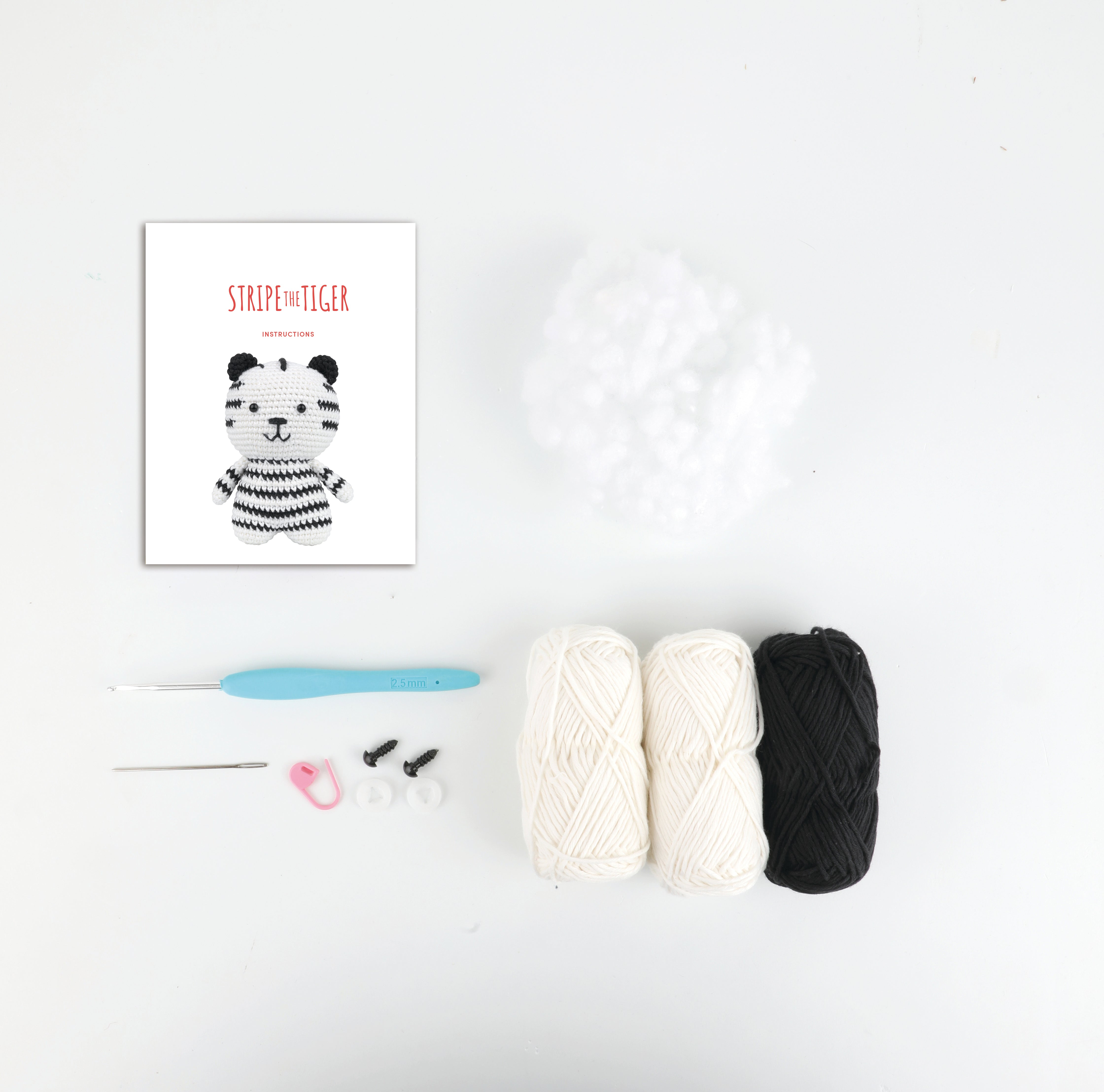 Anchor amigurumi setti Stripe-tiikeri