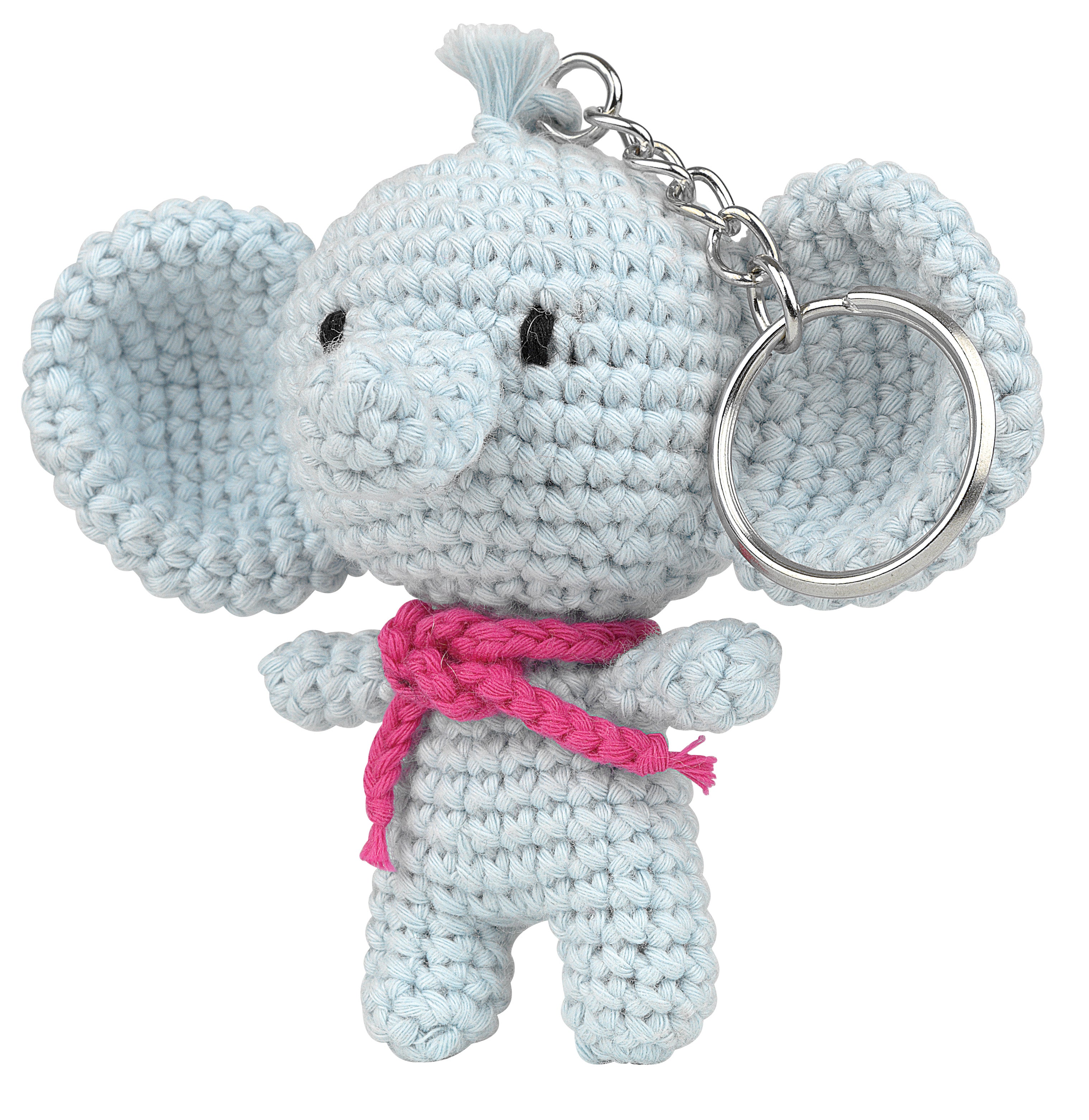 Anchor amigurumi avainperäsetti Eli-elefantti